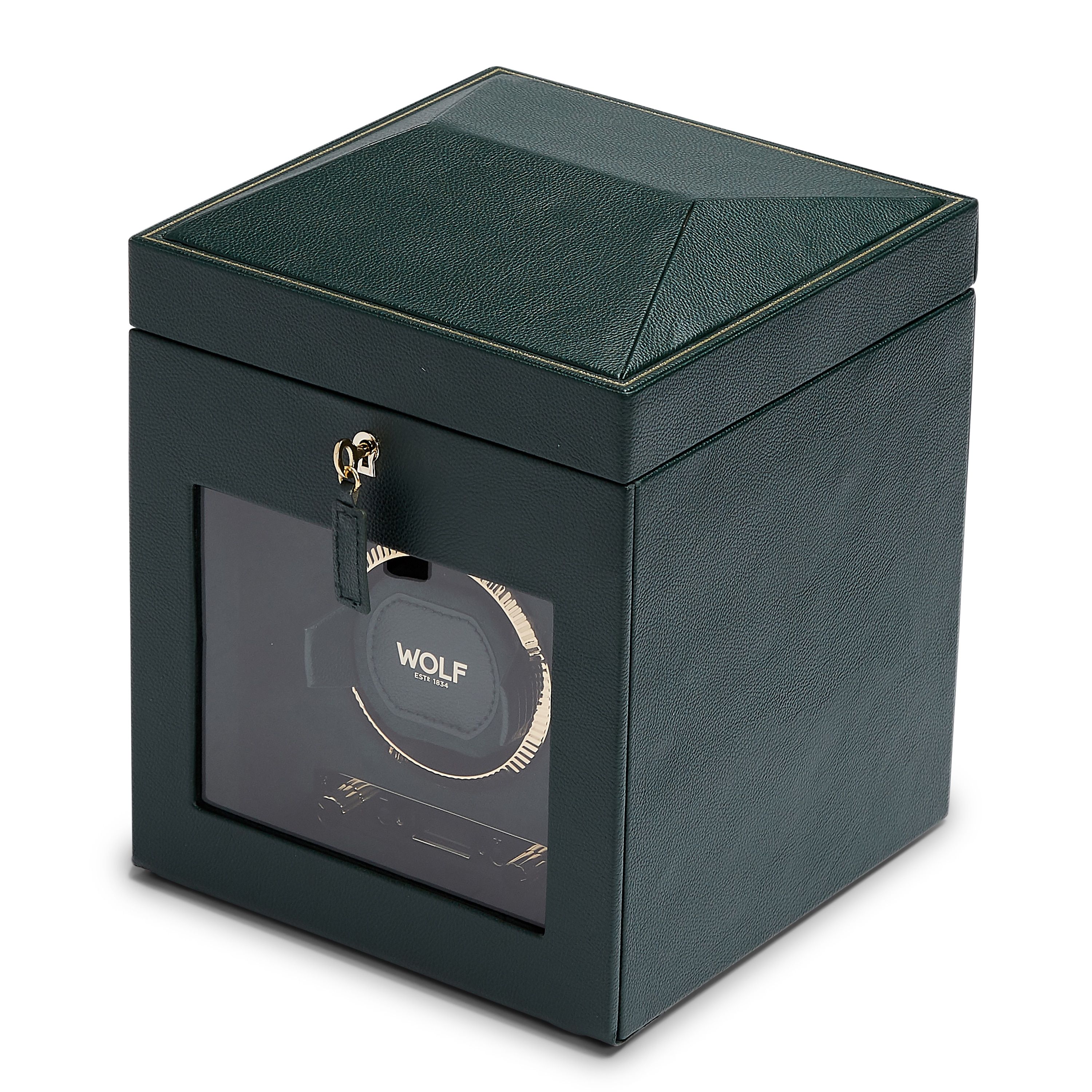 Relojero British racing en color para solo uno reloj con espacio adicional - Wolf - Verde Verde-3