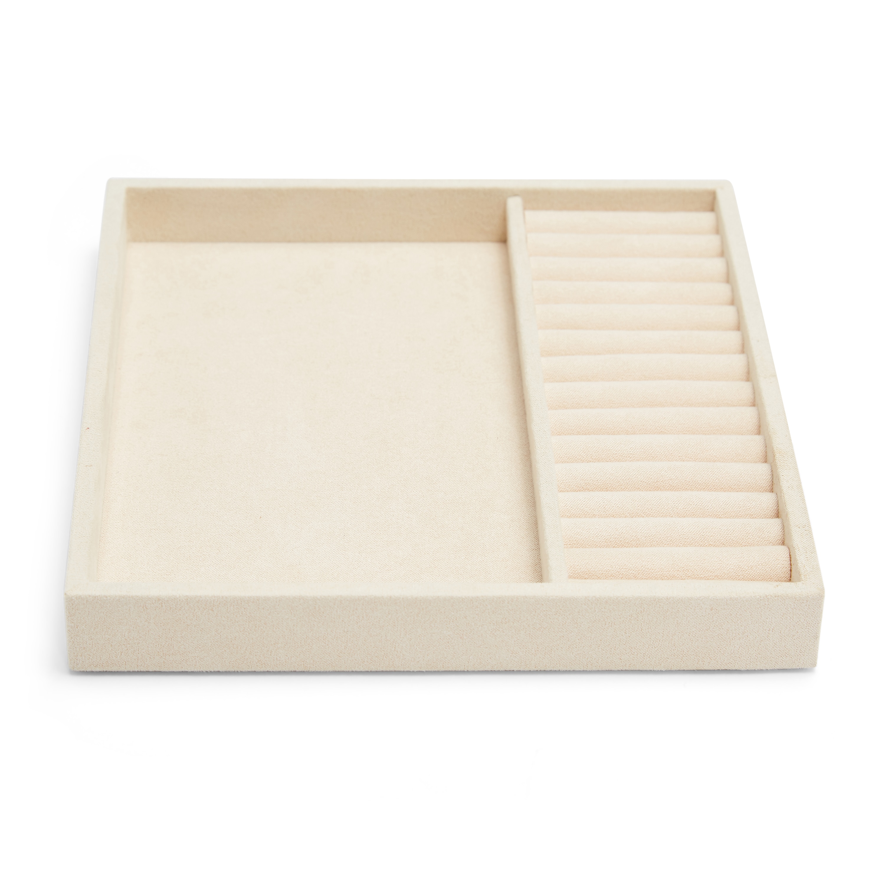 Imagen 0 de Bandeja Vault media de joyero para anillos en color beige Beige