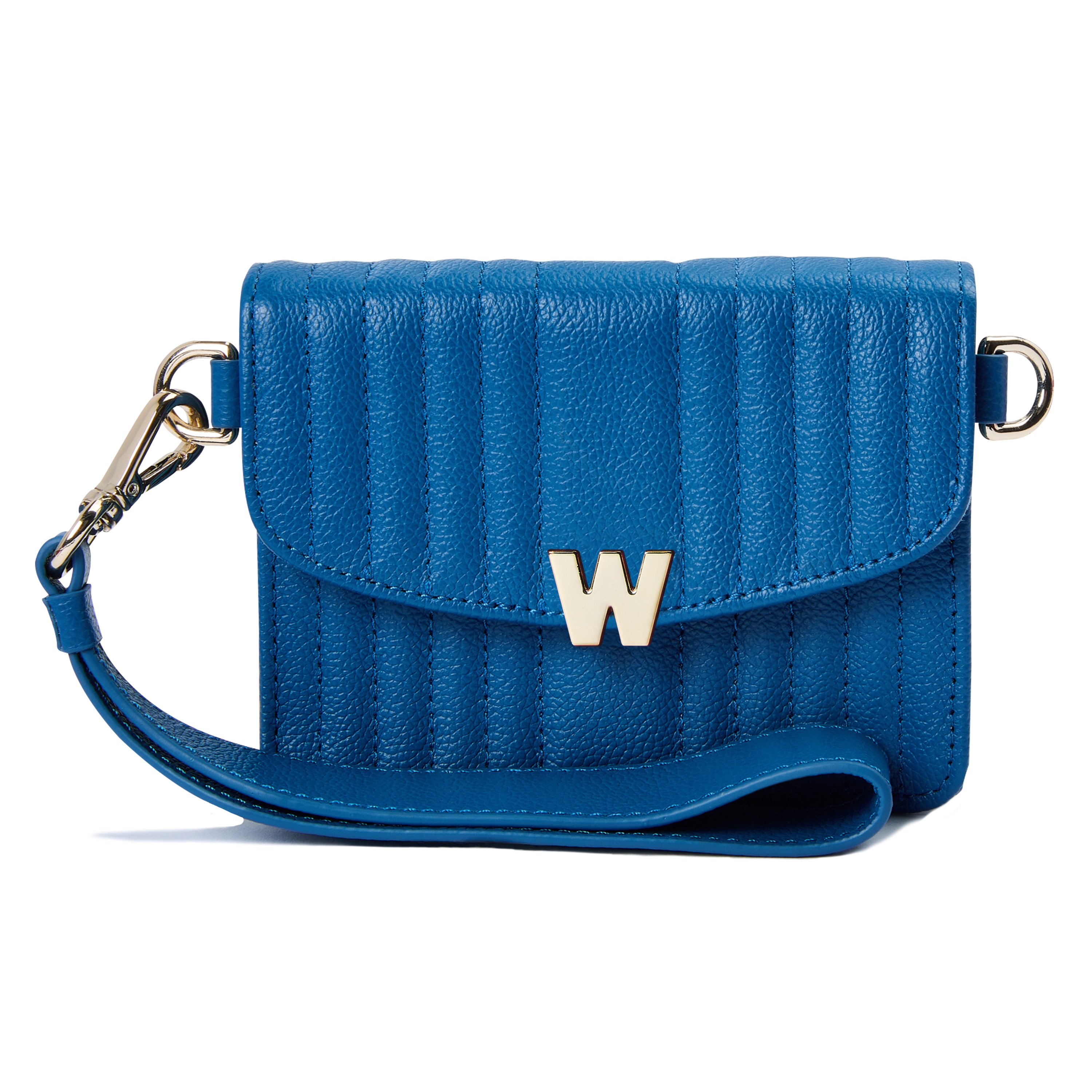 Bolso de hombro Mimi de cuero cruzada pequeña de color azul - Wolf - Azul marino Azul marino-2