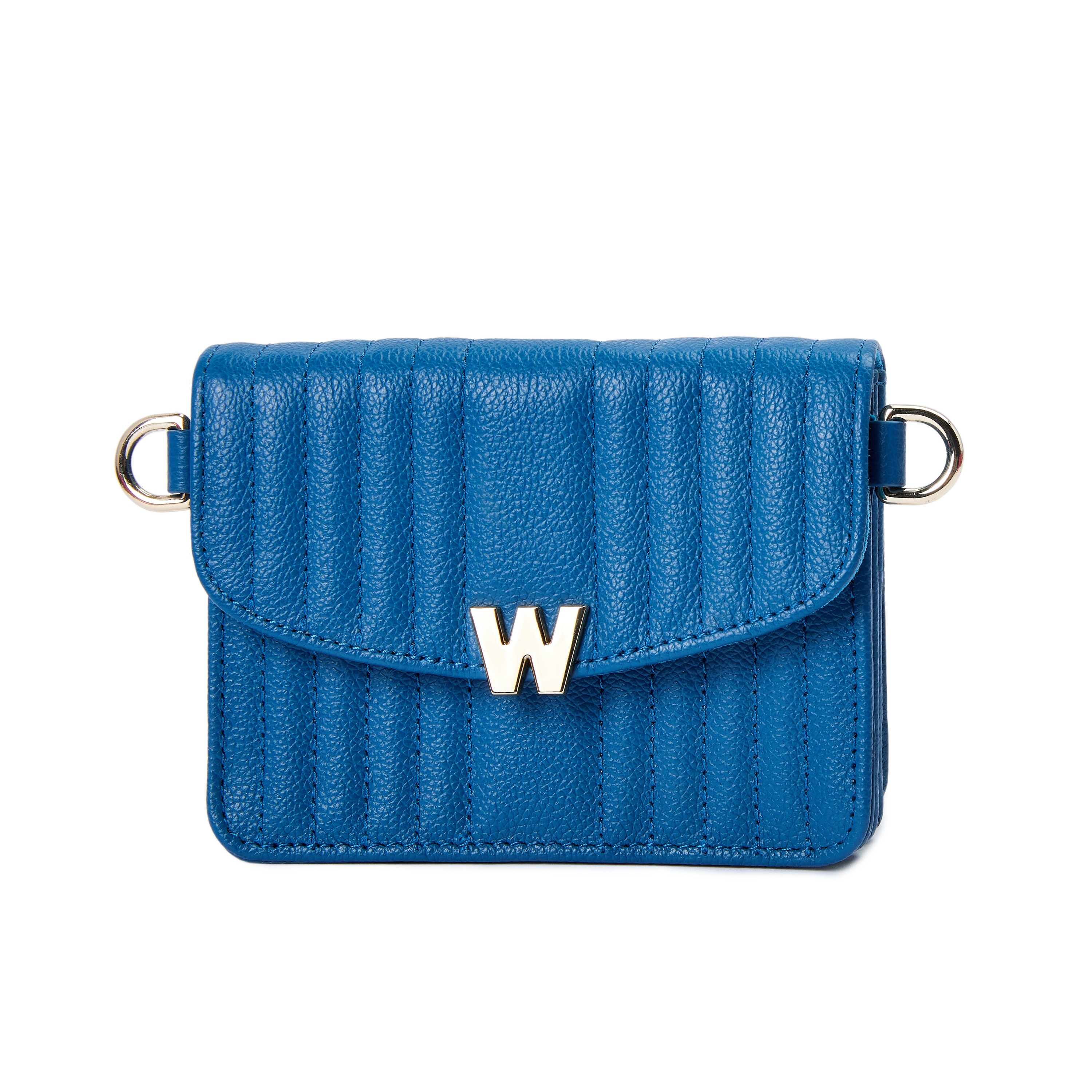 Bolso de hombro Mimi de cuero cruzada pequeña de color azul - Wolf - Azul marino Azul marino-3