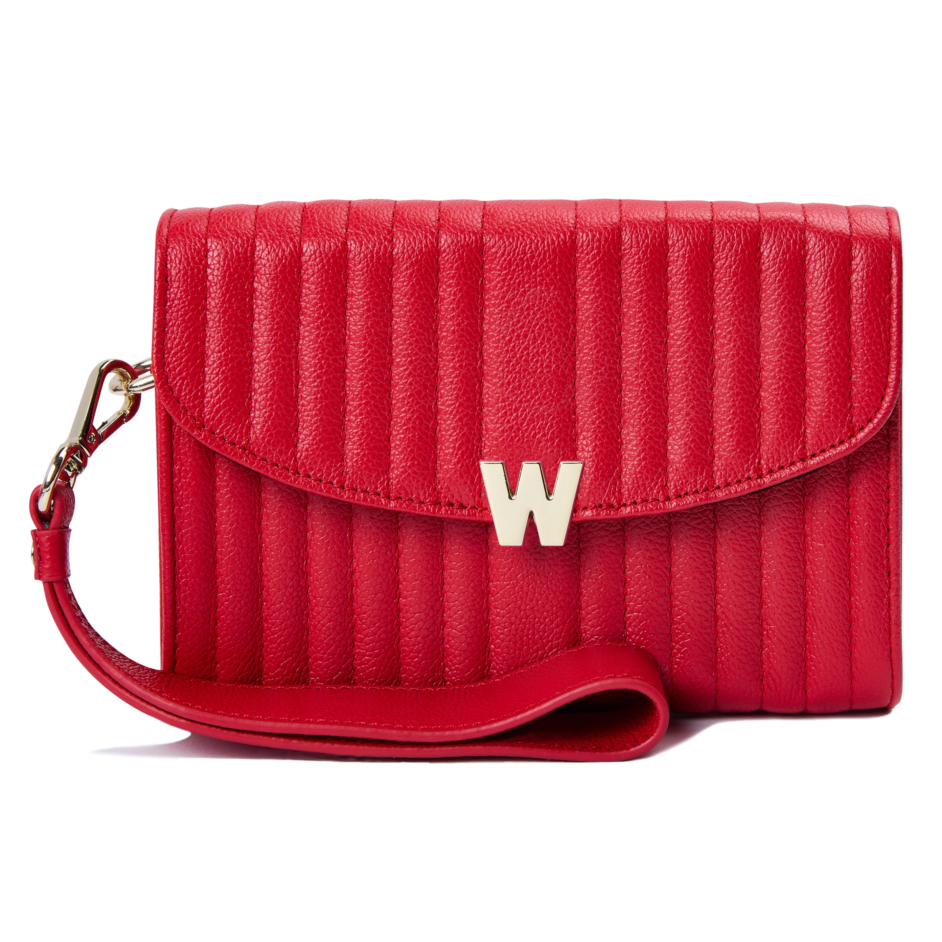 Bolso de hombro Mimi de cuero cruzada de color - Wolf - Rojo Rojo-3