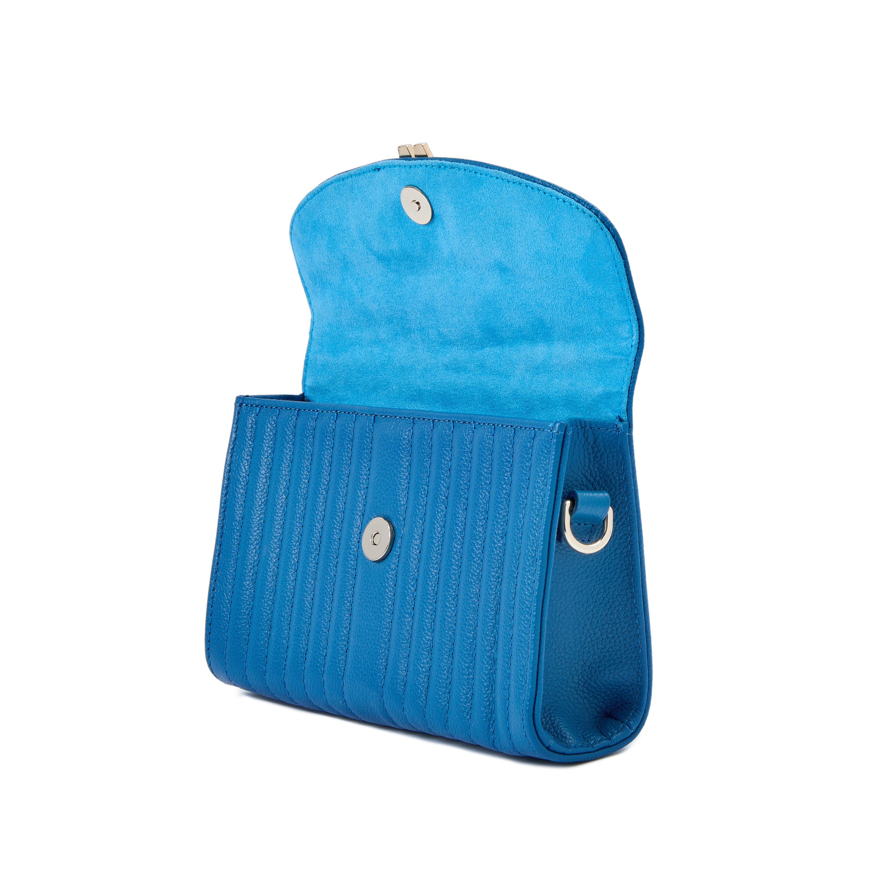 Bolso de hombro Mimi de cuero cruzada de color azul - Wolf - Azul marino Azul marino-6