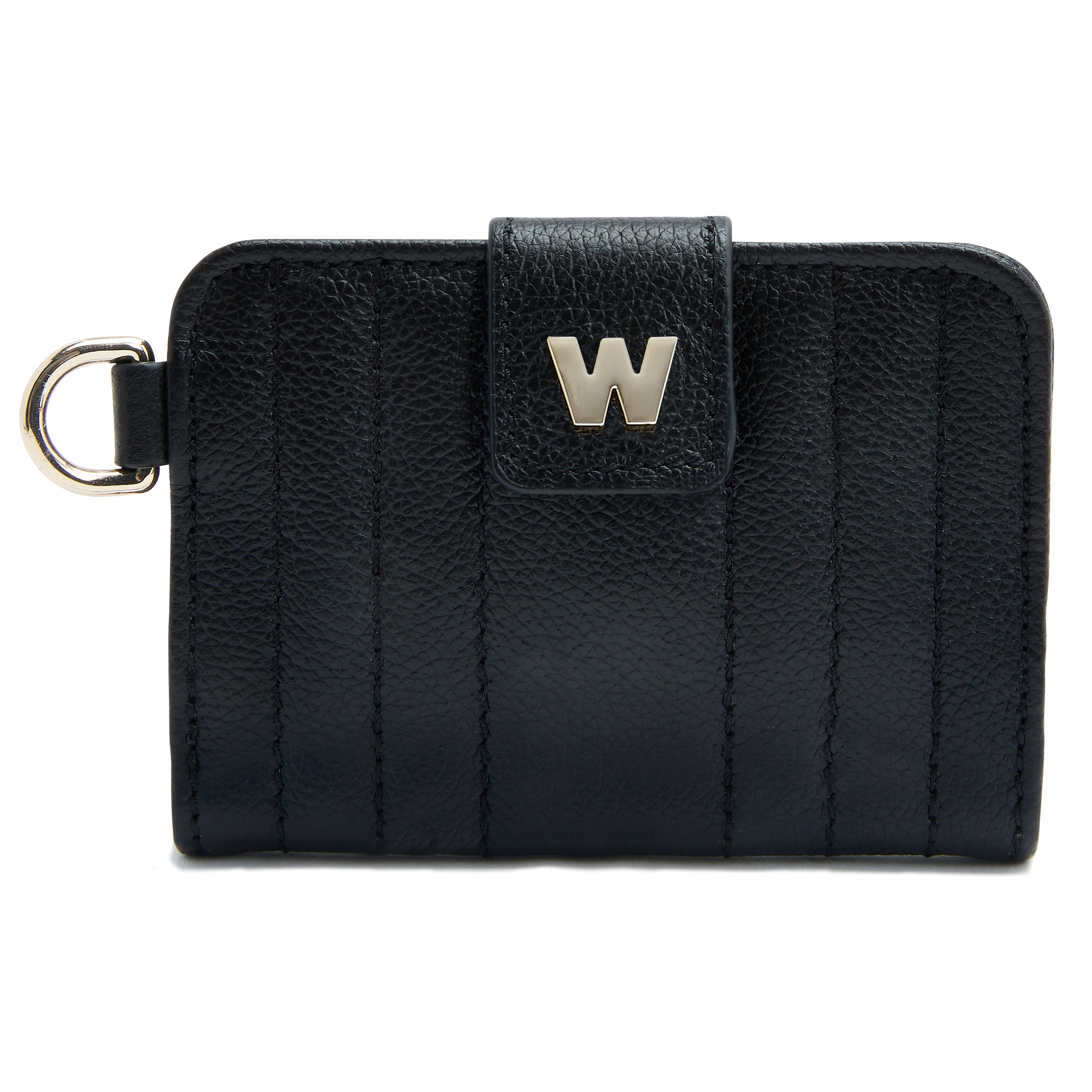 Tarjetero de mujer Mimi de cuero color - Wolf - Negro Negro-3