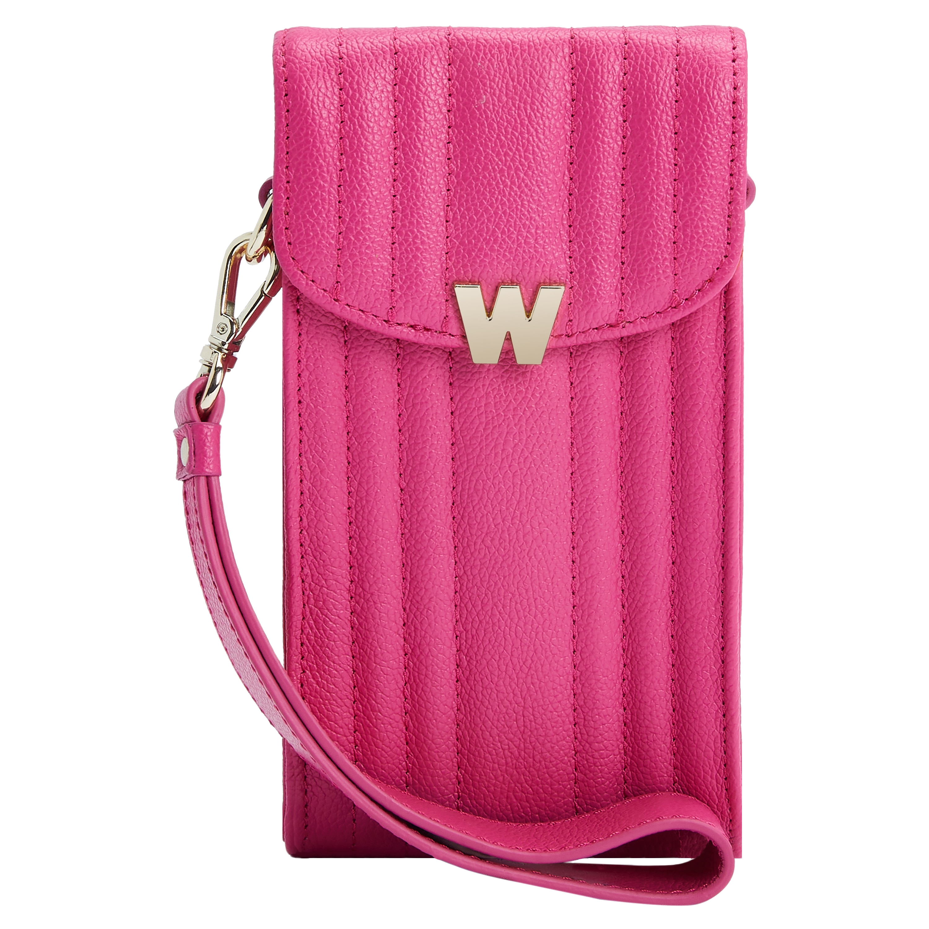 Bolso para móvil o auriculares Mimi de cuero color - Wolf - Rosa Rosa-3