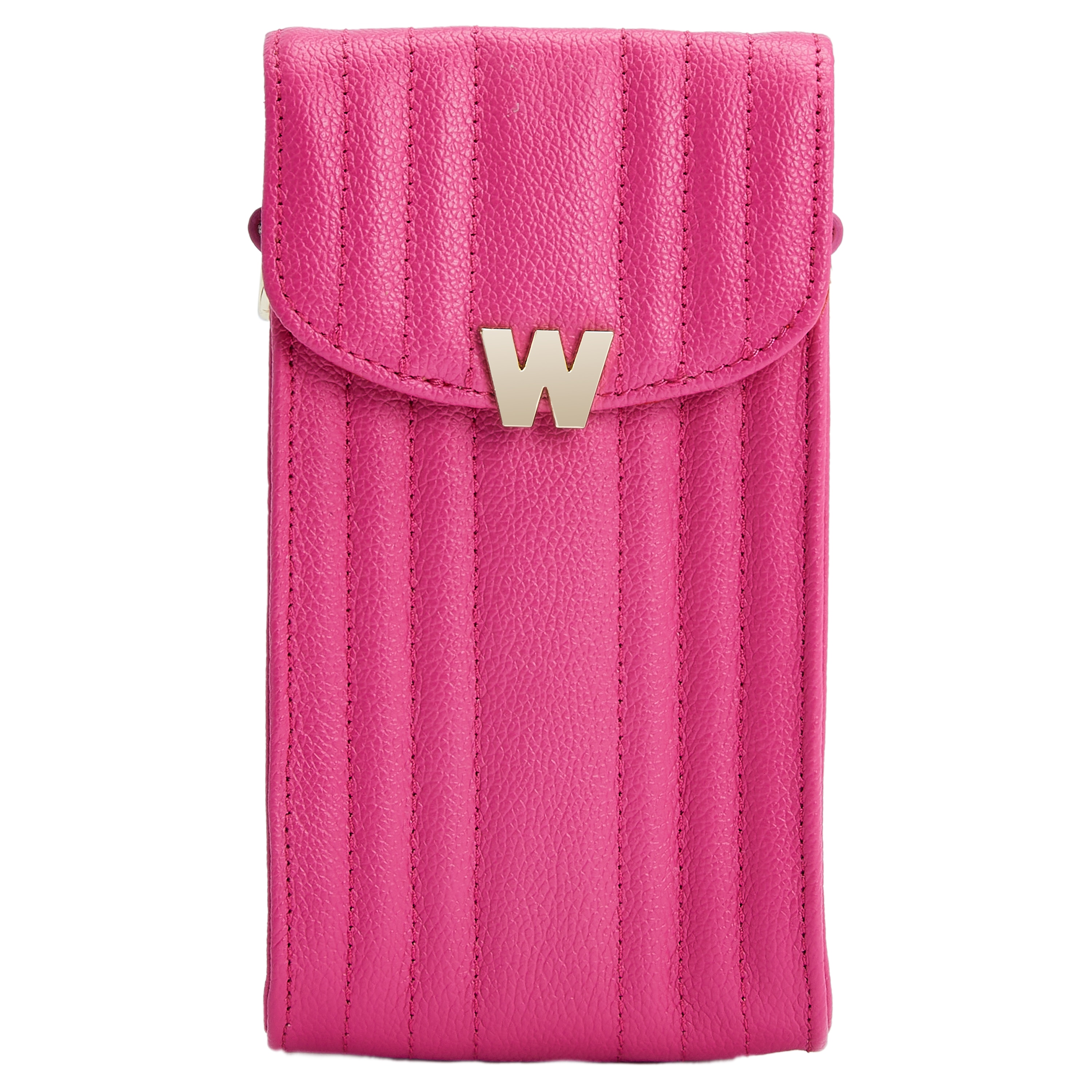 Bolso para móvil o auriculares Mimi de cuero color - Wolf - Rosa Rosa-2
