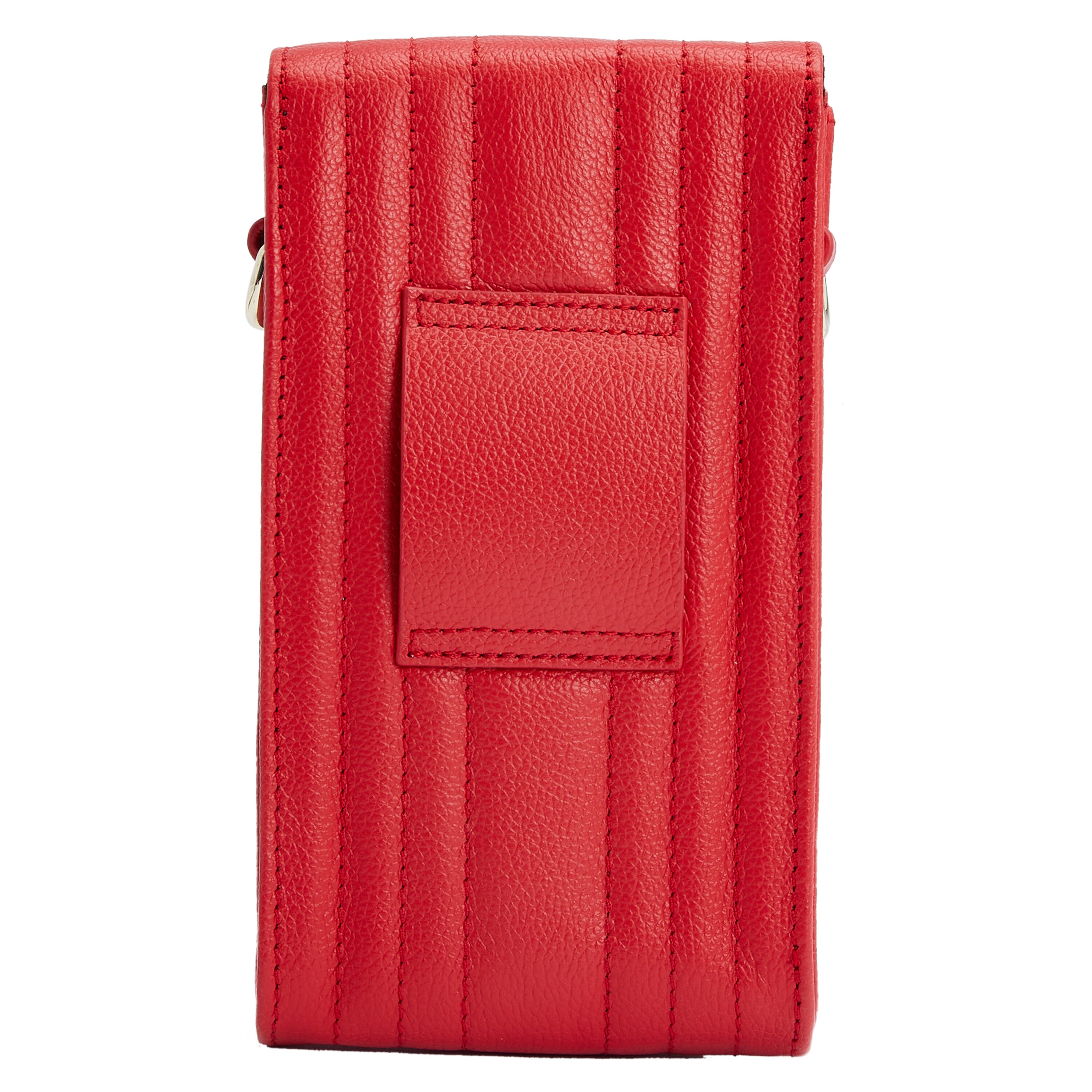 Bolso para móvil o auriculares Mimi de cuero color - Wolf - Rojo Rojo-5