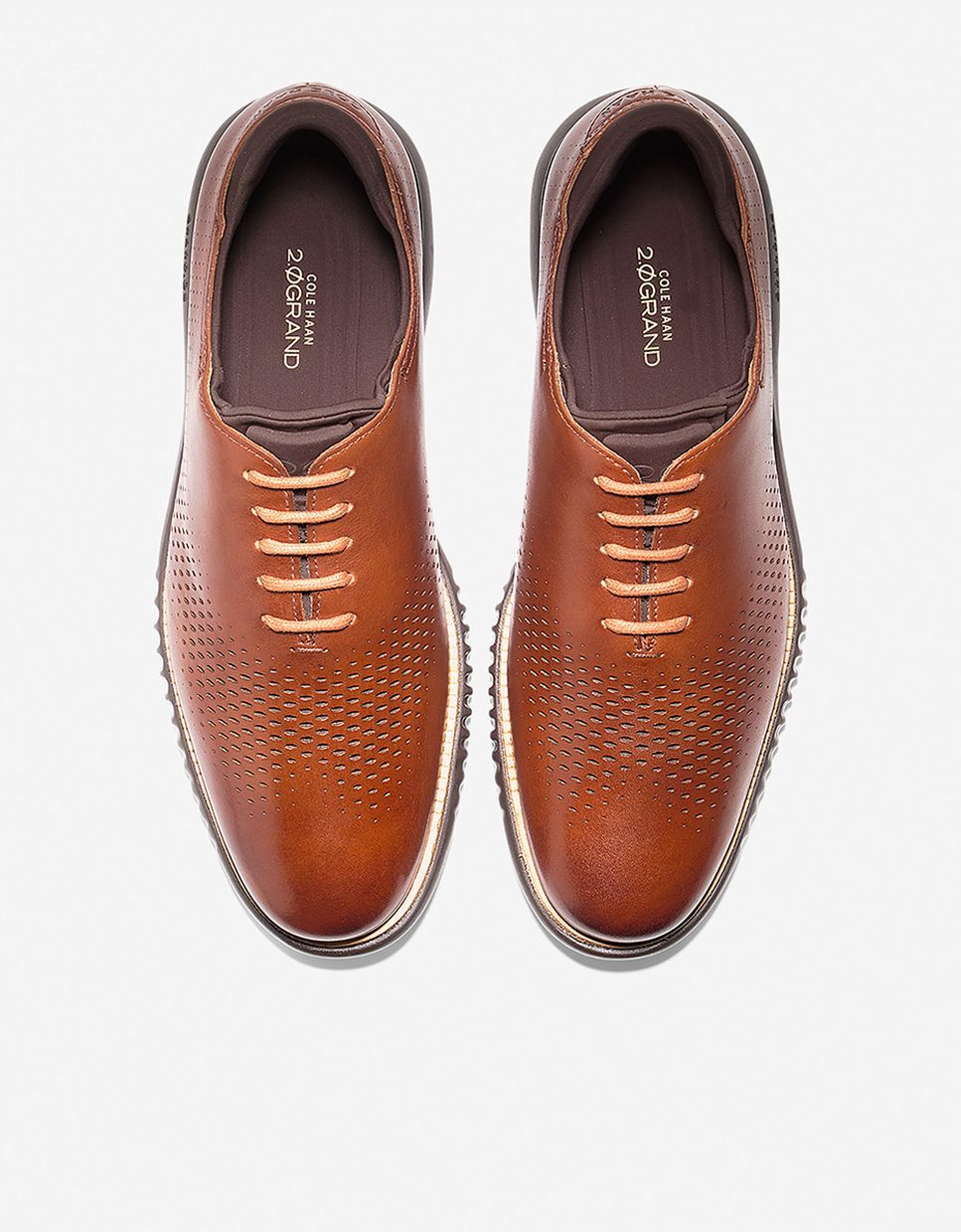 Zapato oxford de hombre estilo oxford confeccionados en piel - Cole Haan - Marrón Marrón-5