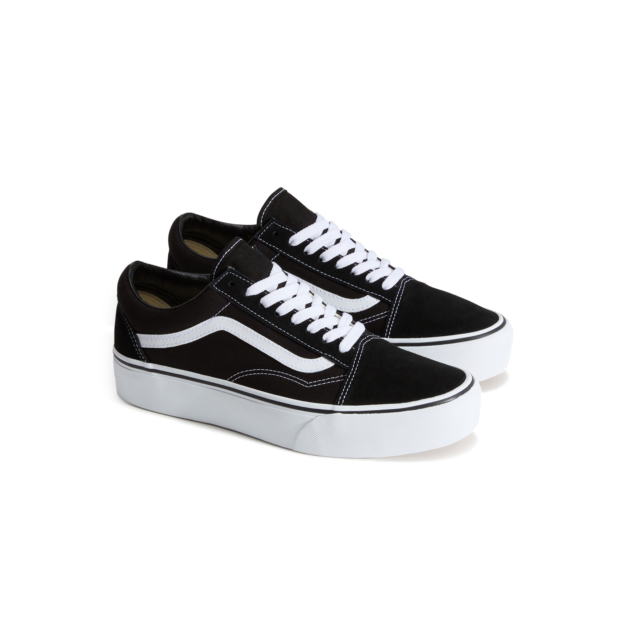 Zapatillas casual unisex Old Skool Platform Vans - Negro / Blanco Negro / Blanco-2