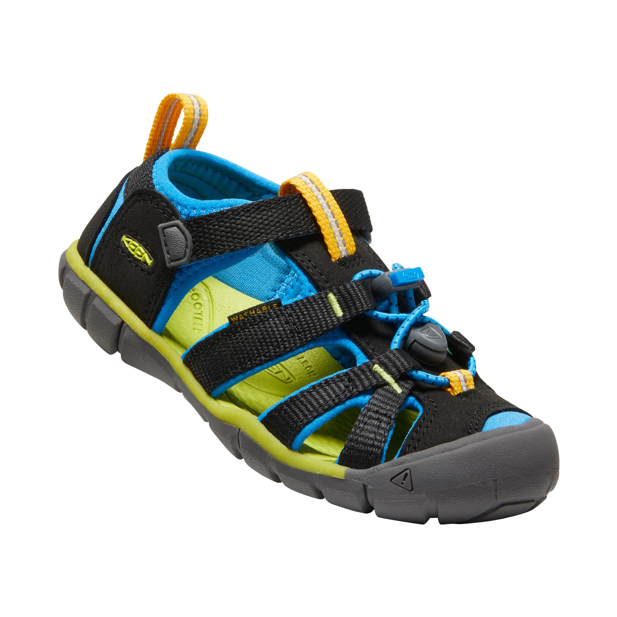 Sandalias de montaña de niños SEACAMP II CNX Keen - Negro / Azul Negro / Azul-2