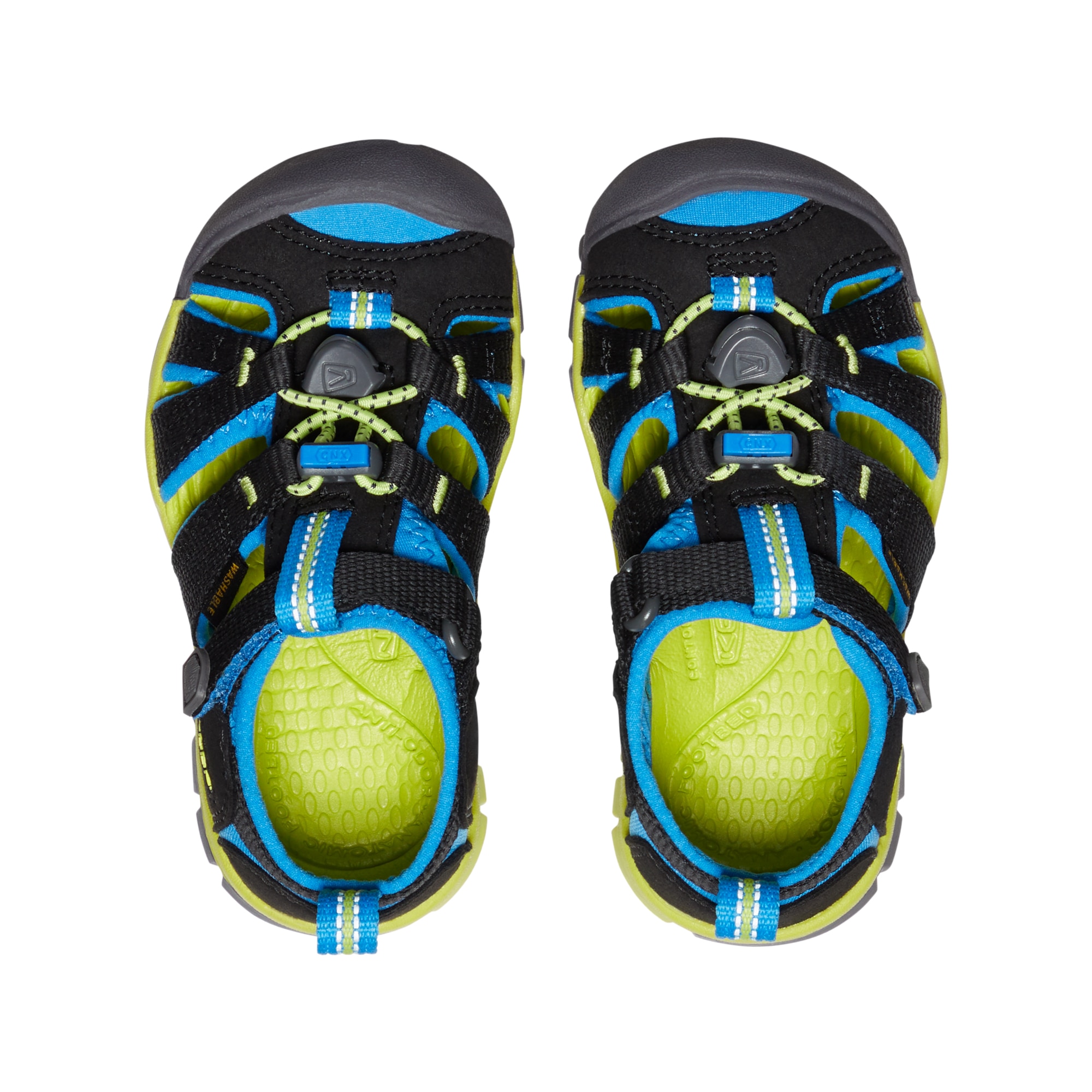 Sandalias de montaña de niños SEACAMP II CNX Keen - Negro / Azul Negro / Azul-3