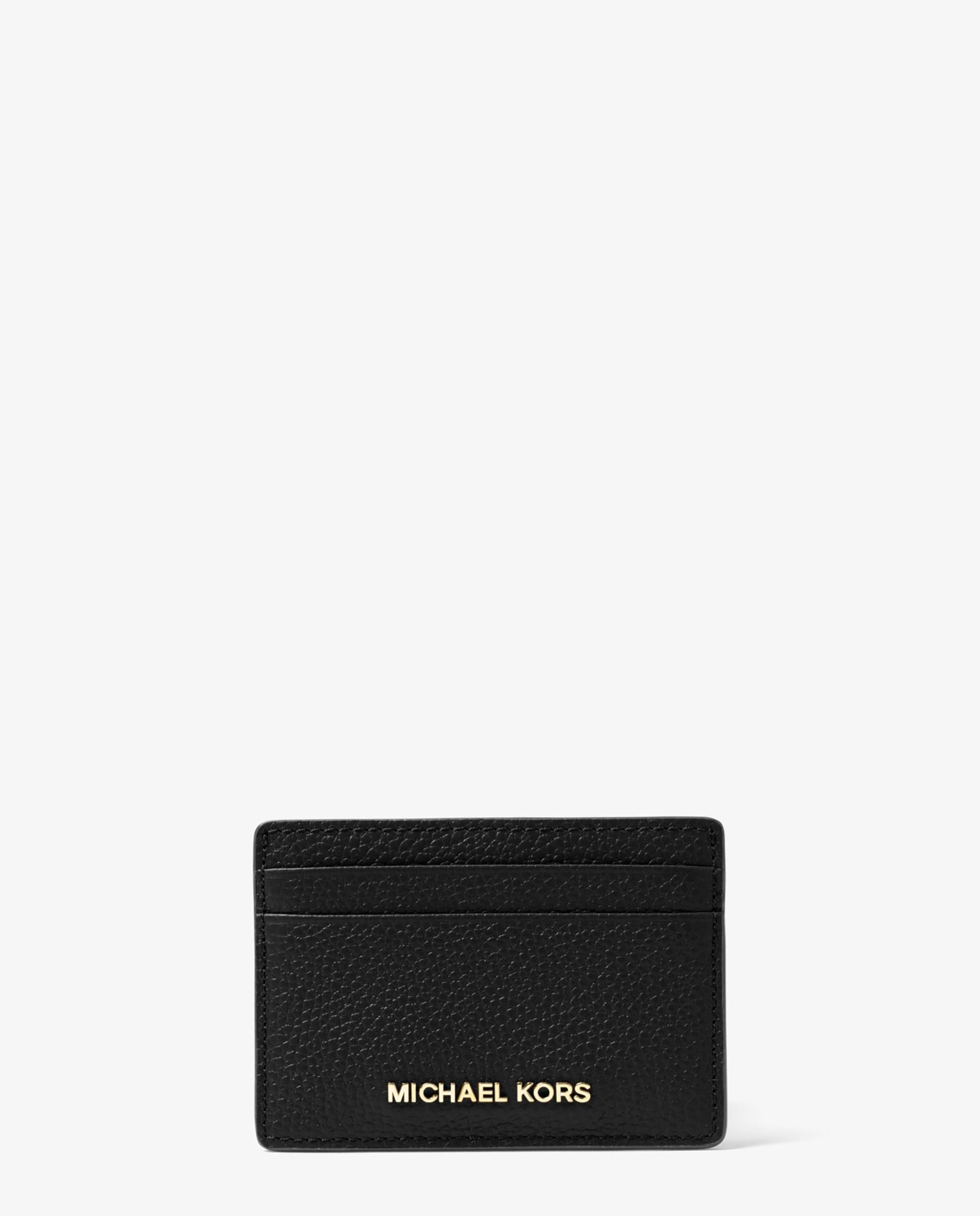 Tarjetero de mujer pequeño de piel granulada - Michael Michael Kors - Negro Negro-1