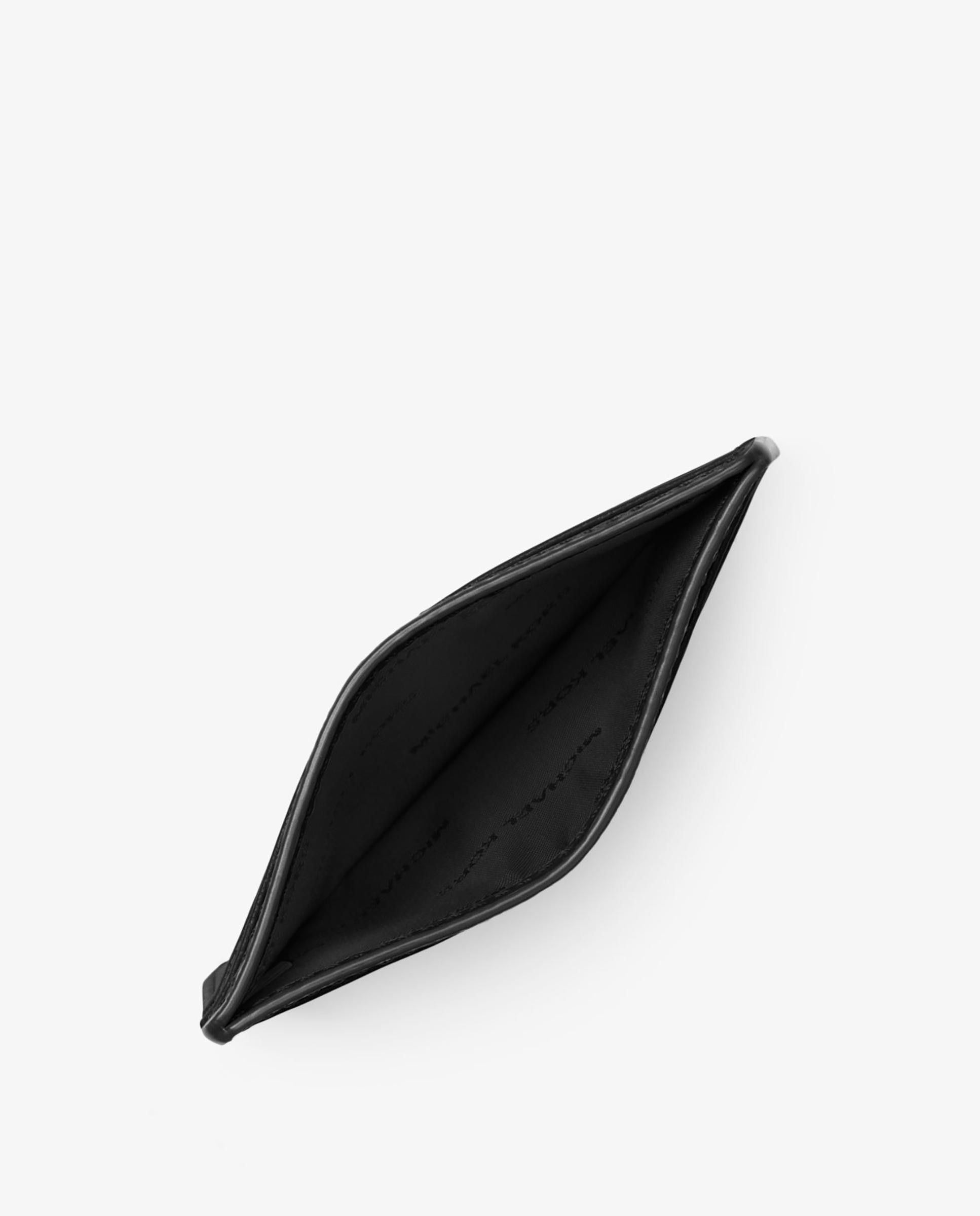 Tarjetero de mujer pequeño de piel granulada - Michael Michael Kors - Negro Negro-3