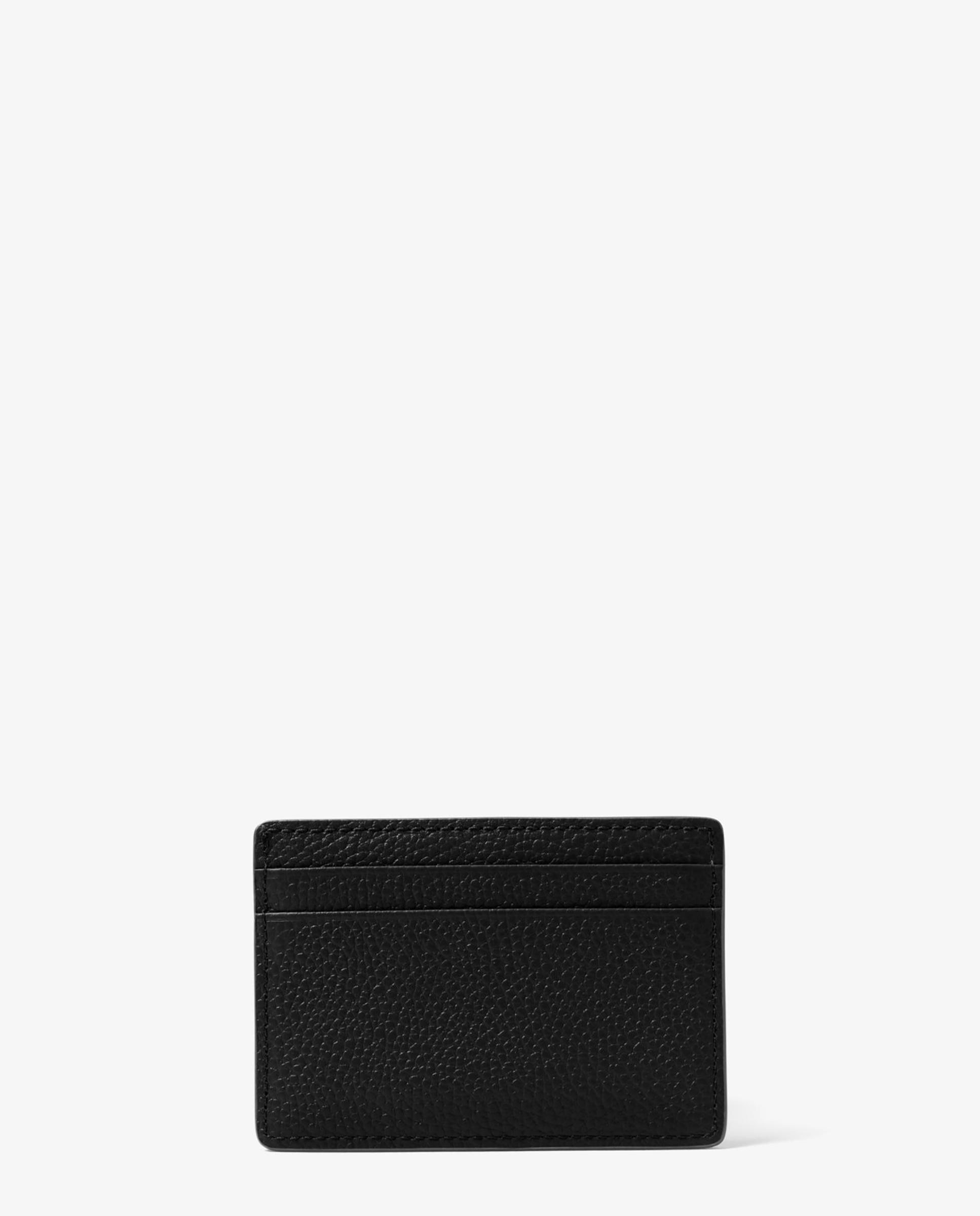 Tarjetero de mujer pequeño de piel granulada - Michael Michael Kors - Negro Negro-2