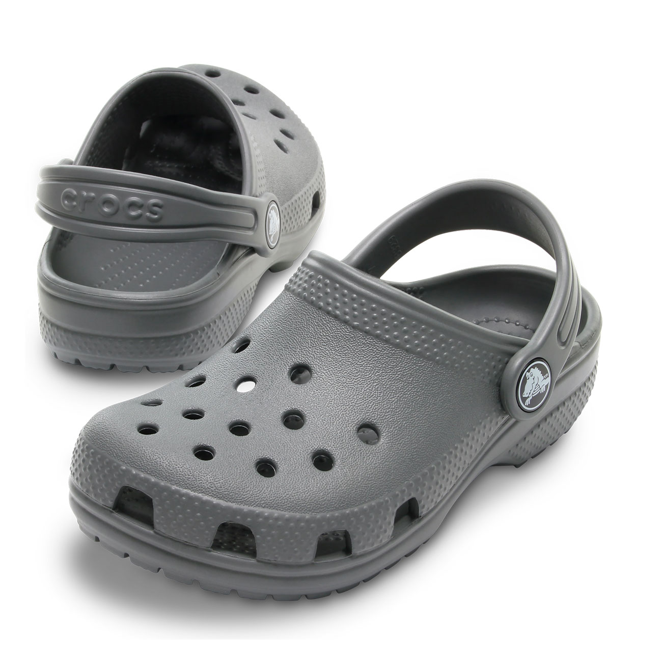 Zuecos de niños Classic Clog Crocs - Gris oscuro Gris oscuro-2