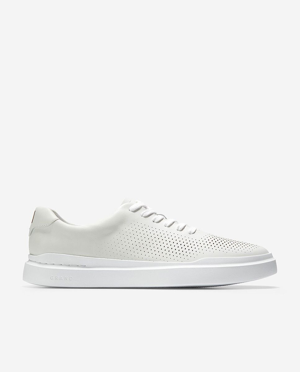 Imagen 0 de Zapatillas deportivas de hombre ligeras confeccionadas en cuero perforado Blanco