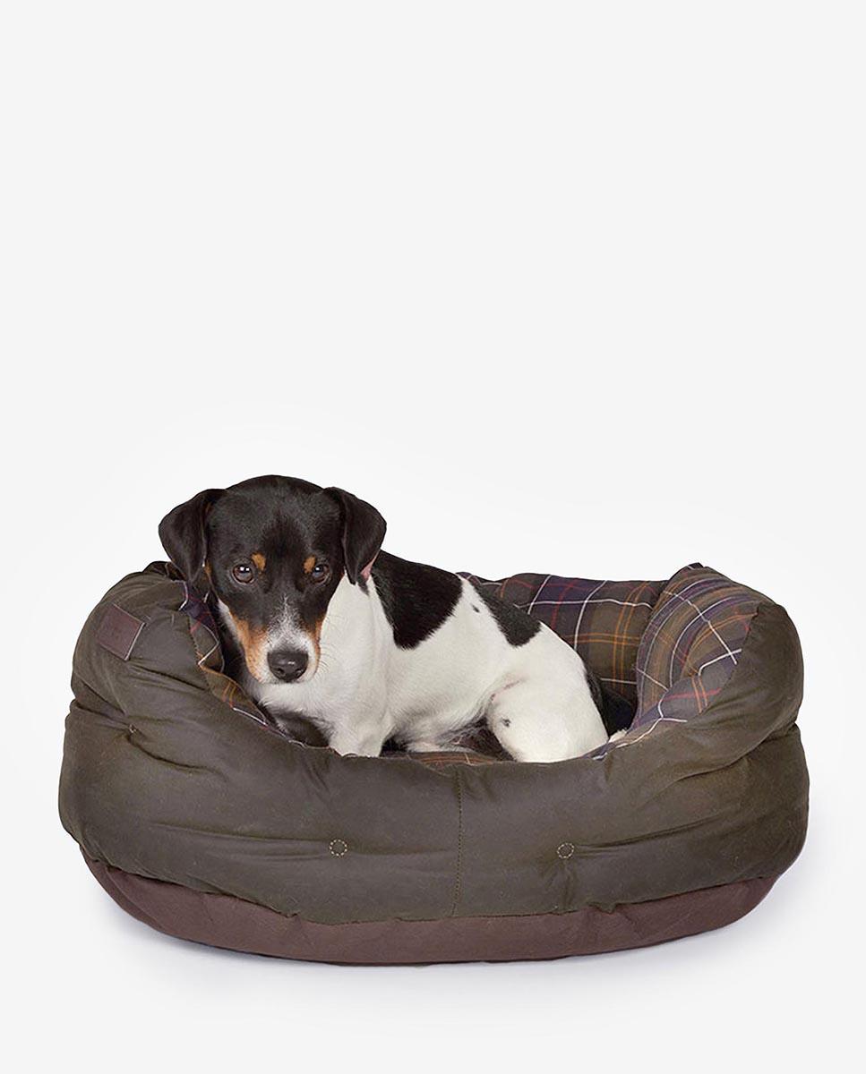 Cama Barbour Wax/Cotton Dog Bed 24in - Marrón Marrón-2