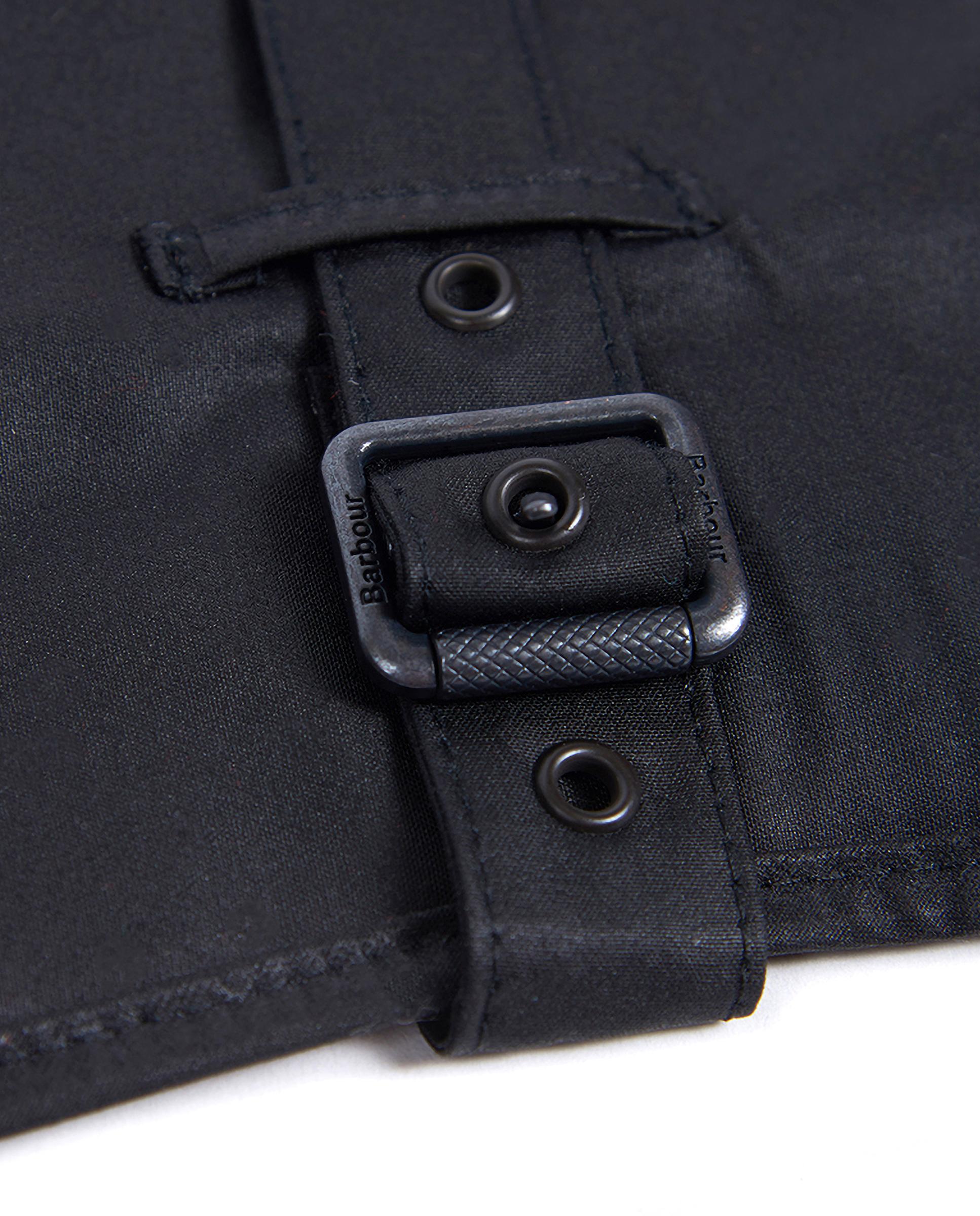 Abrigo Barbour Wax Dog Coat Negro-4