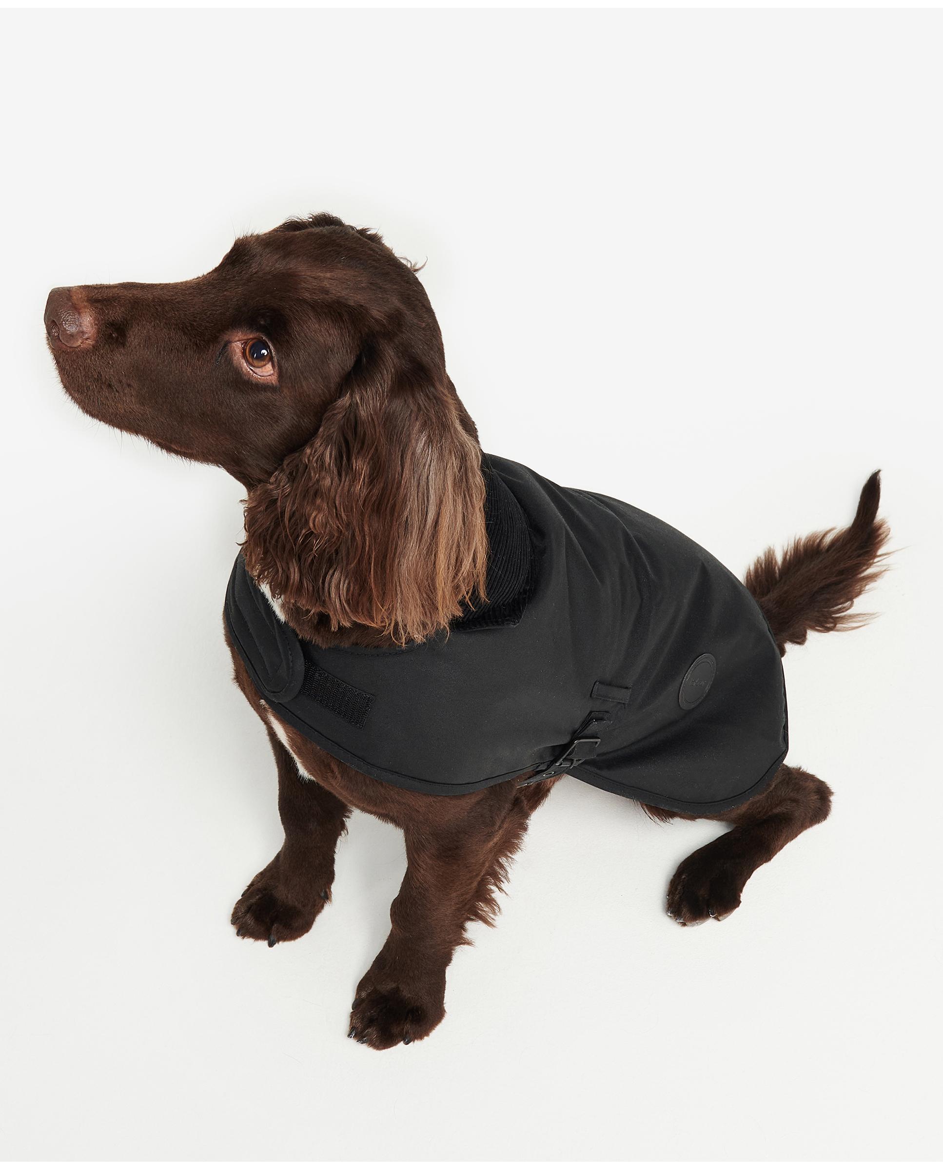 Abrigo Barbour Wax Dog Coat Negro-5