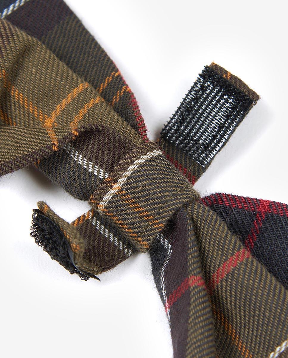 Pajarita Barbour Tartan Dog Bow Tie Marrón-5