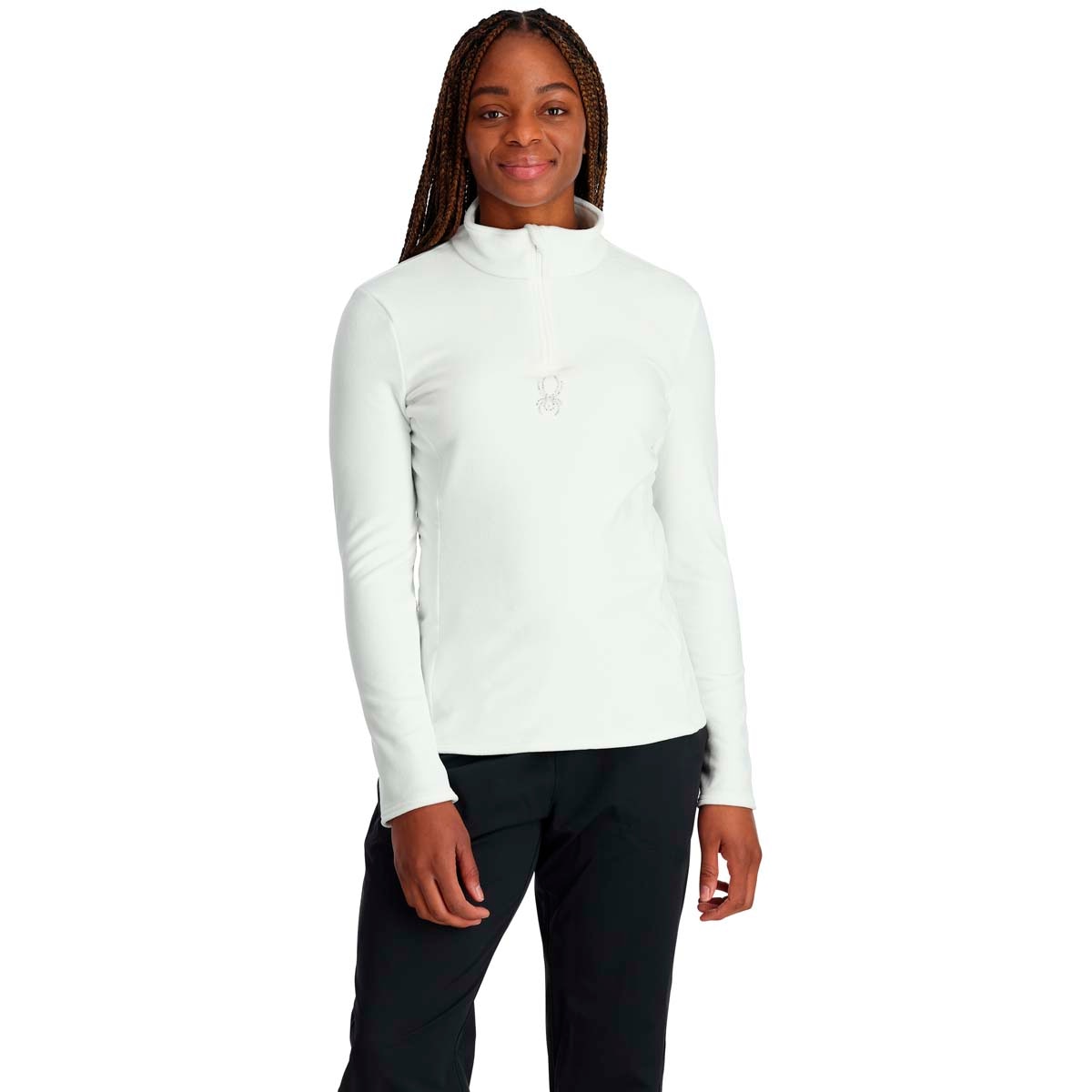 Forro polar de mujer Shimmer Bug 1/2 Zip Spyder - Blanco Blanco-1