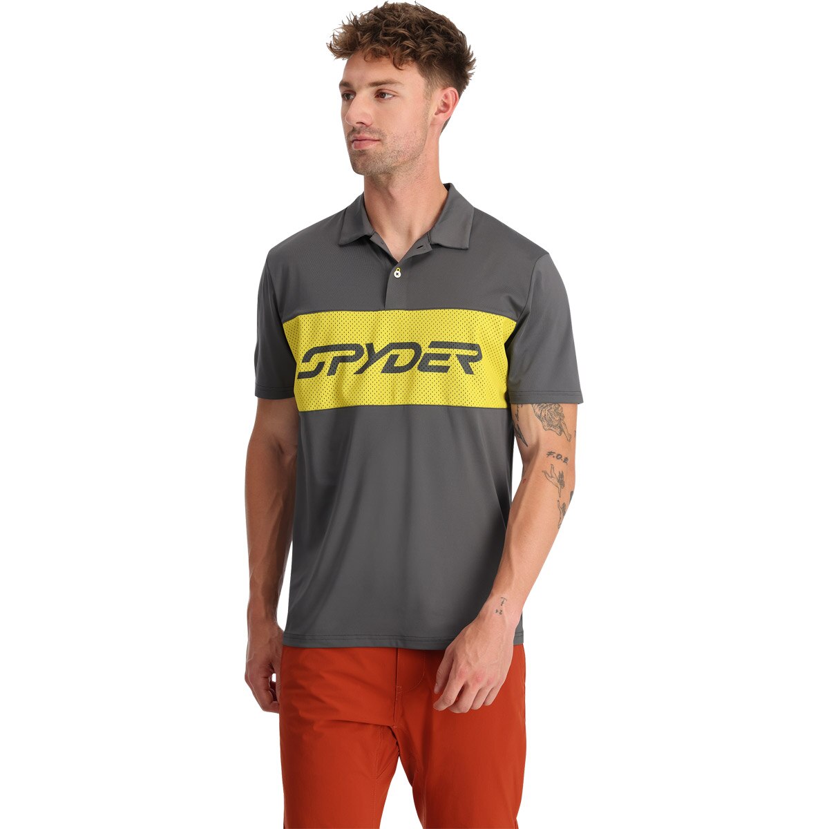 Imagen 0 de Polo de hombre Olson Spyder Gris oscuro