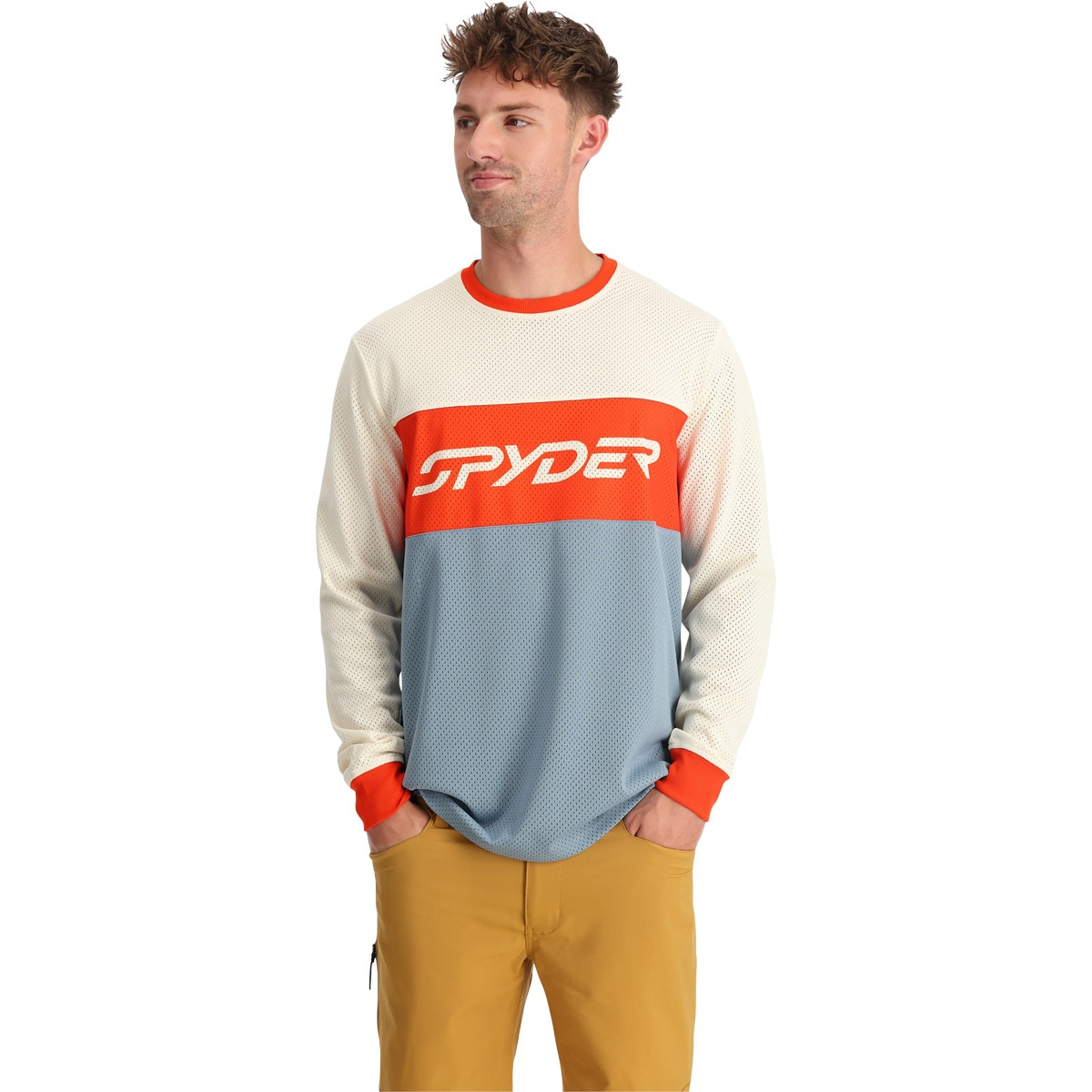 Spyder Camiseta Para Hombre, Ligera, De Mezcla De Algodón, Manga Corta, Atlética, Para Entrenamiento, Correr O