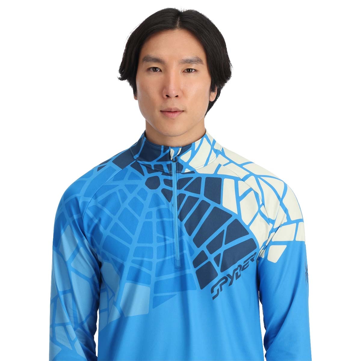 Imagen 2 de Camiseta de hombre Legacy 1/2 Zip Base Layer Spyder - Azul Azul