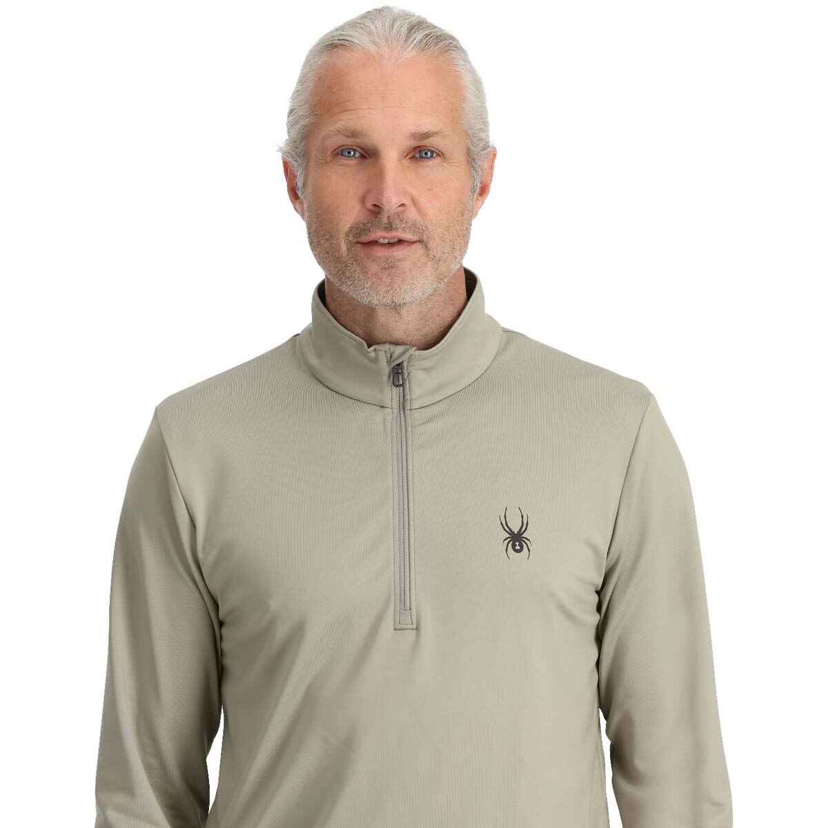 Camiseta de hombre Prospect 1/2 Zip Spyder - Beige Beige-2