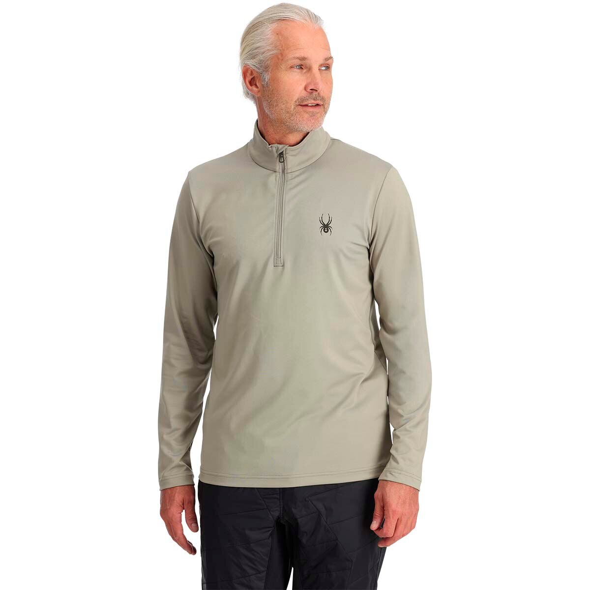 Camiseta de hombre Prospect 1/2 Zip Spyder - Beige Beige-4