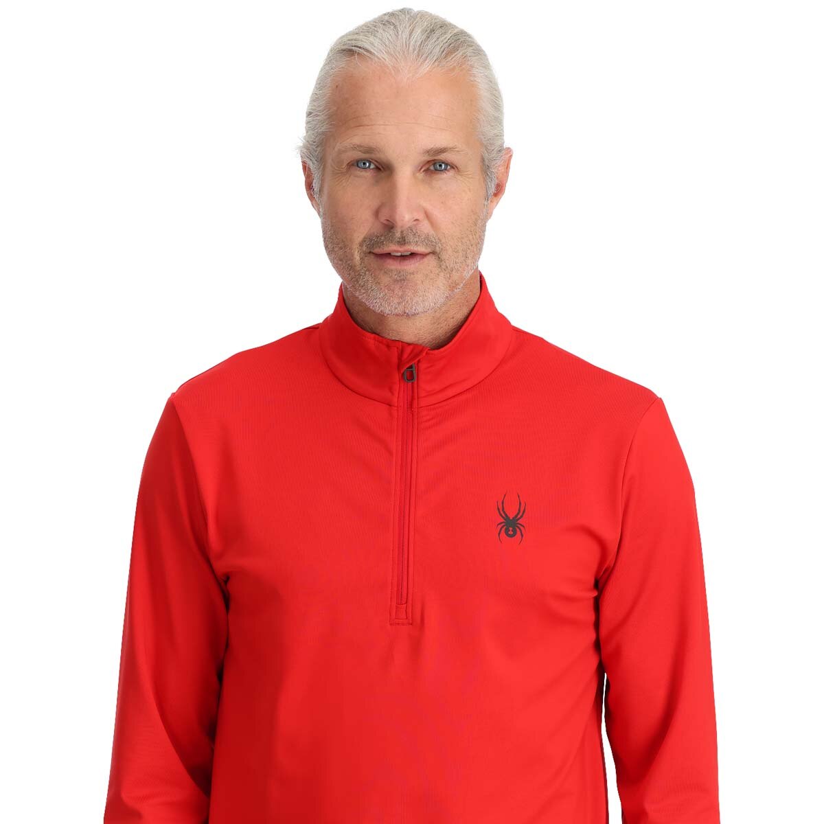 Camiseta de hombre Prospect 1/2 Zip Spyder - Rojo Rojo-2