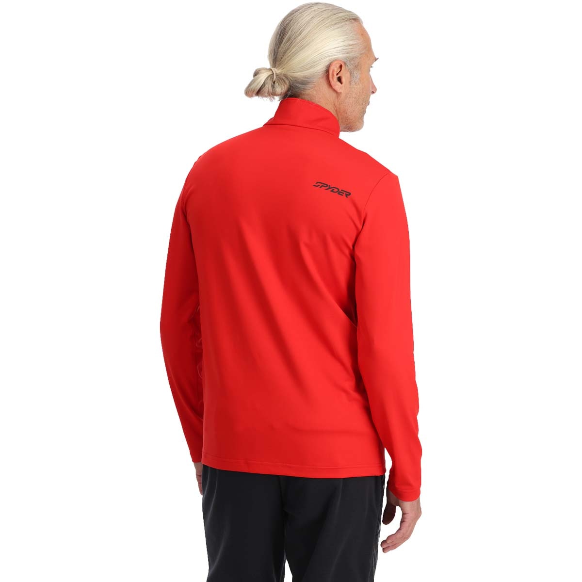 Camiseta de hombre Prospect 1/2 Zip Spyder - Rojo Rojo-3