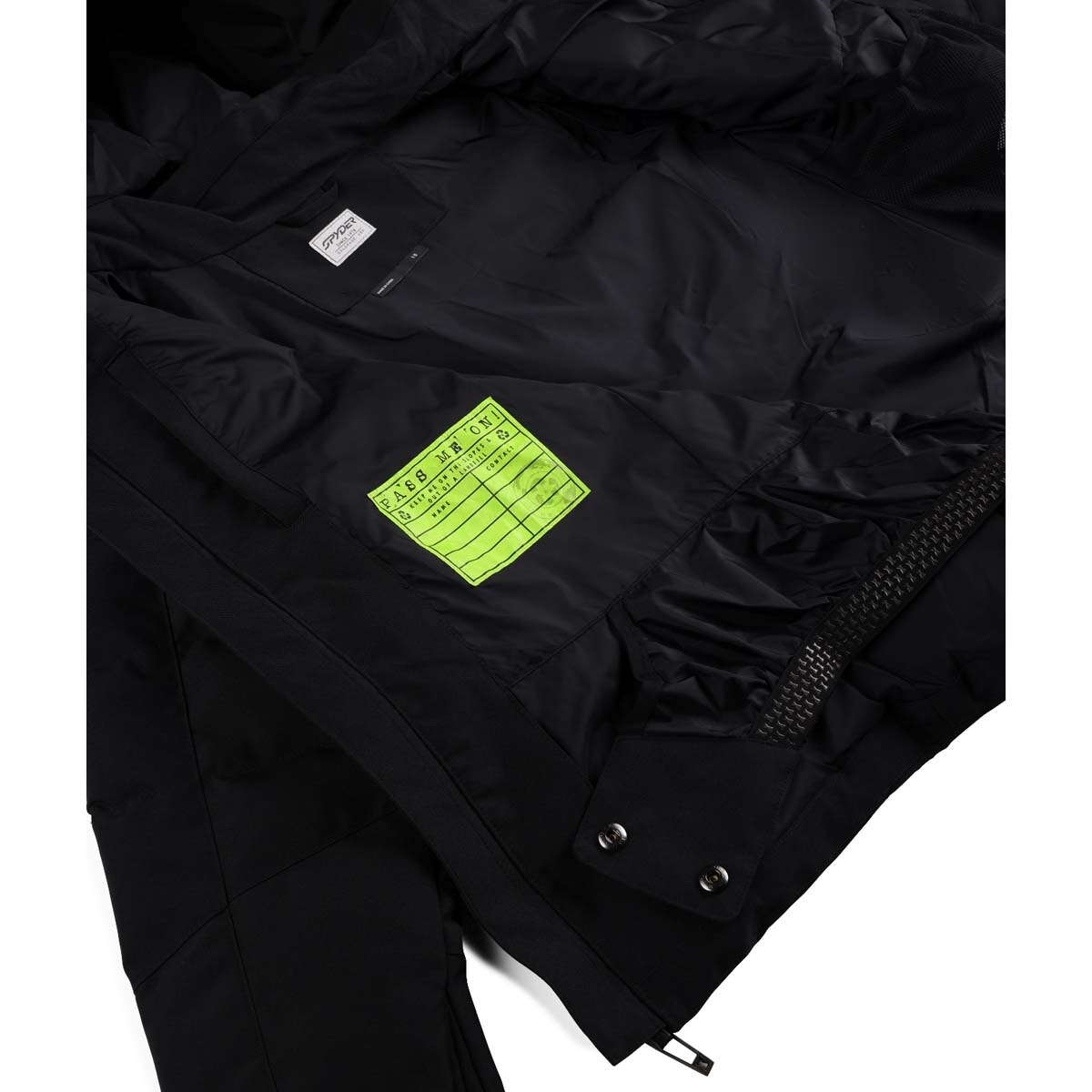 Chaqueta de esquí de niños Zadie Synth Down Spyder - Negro Negro-4
