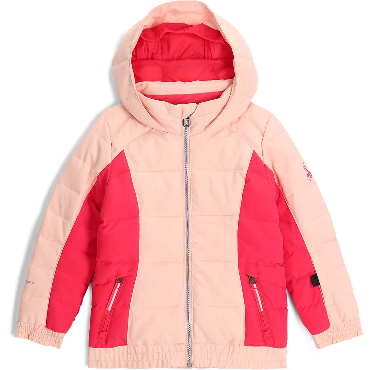 Chaqueta de esquí de Niños Bitsy Zadie Synth Down Spyder - Rosa Rosa-1