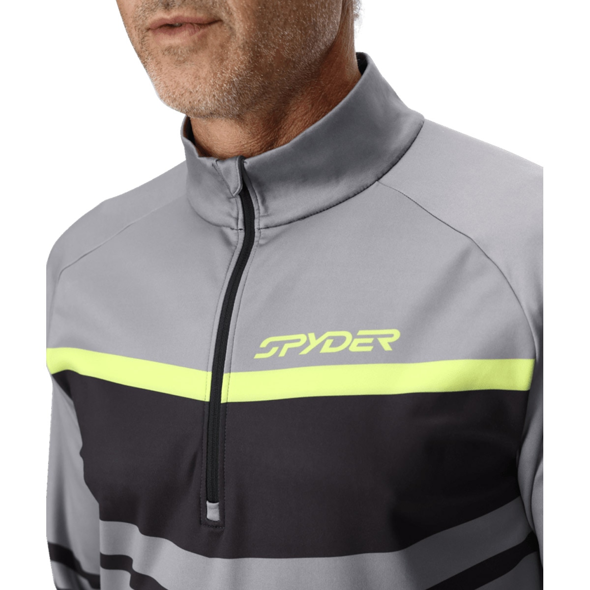 Imagen 5 de Forro polar de hombre Legacy Spyder - Gris / Verde Gris / Verde