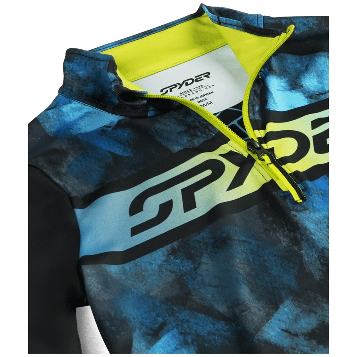 Camiseta térmica de niño Jacobs Spyder - Azul / Negro Azul / Negro-3