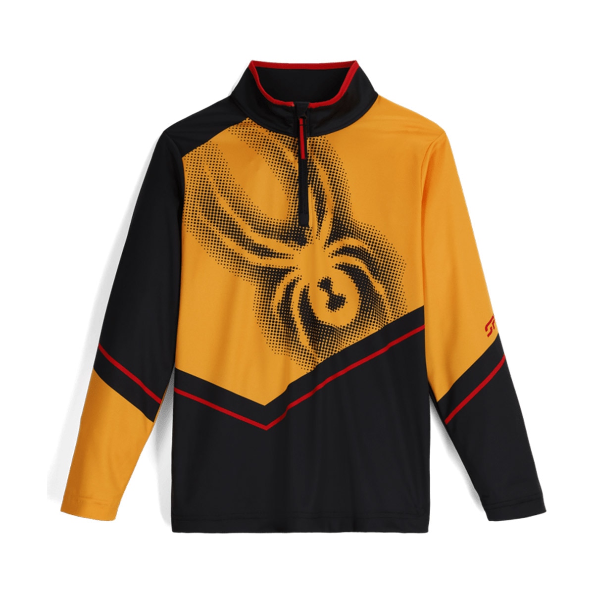 Spyder Camiseta térmica de niño Ryder Naranja / Negro