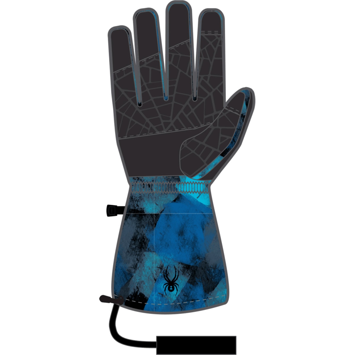 Guantes de esquí de niño Overweb Spyder - Azul Cobalto Azul Cobalto-2