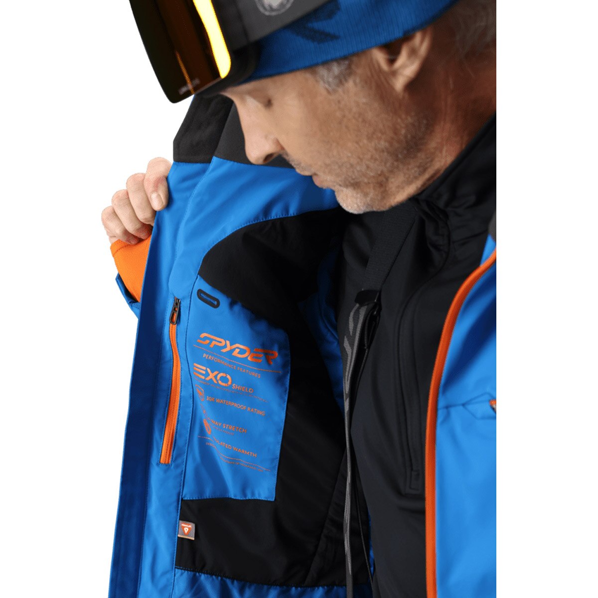 Chaqueta de esquí de hombre Monterosa Spyder - Azul Cobalto Azul Cobalto-3