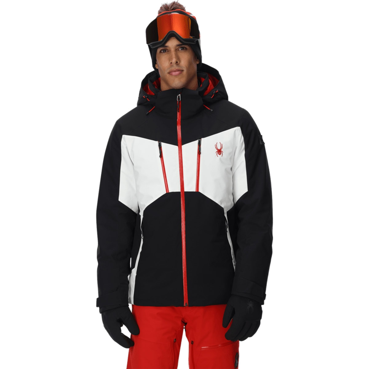Imagen 0 de Chaqueta de esquí de hombre Rival Spyder Negro / Rojo