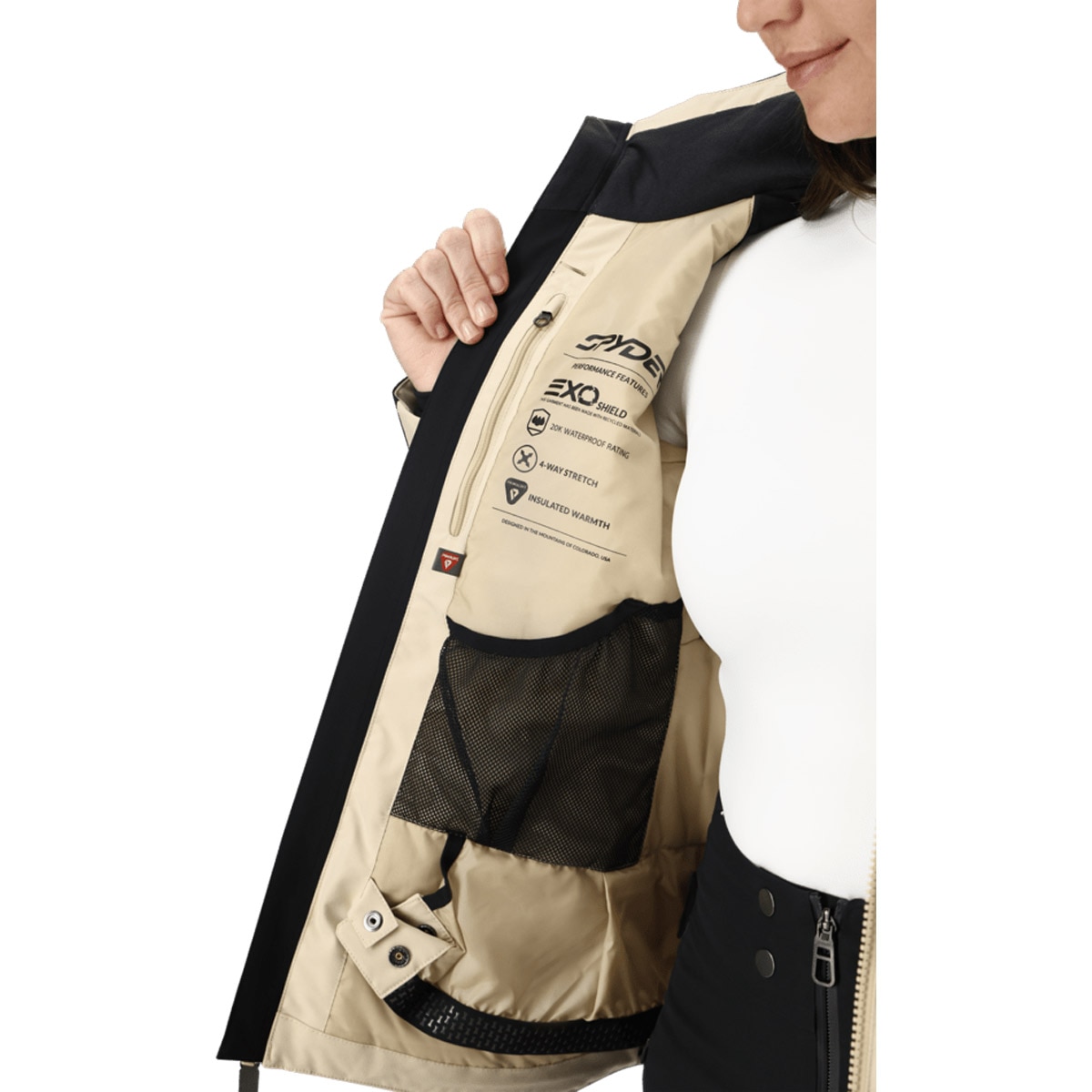 Imagen 5 de Chaqueta de esquí de mujer Vida Spyder - Marrón Marrón