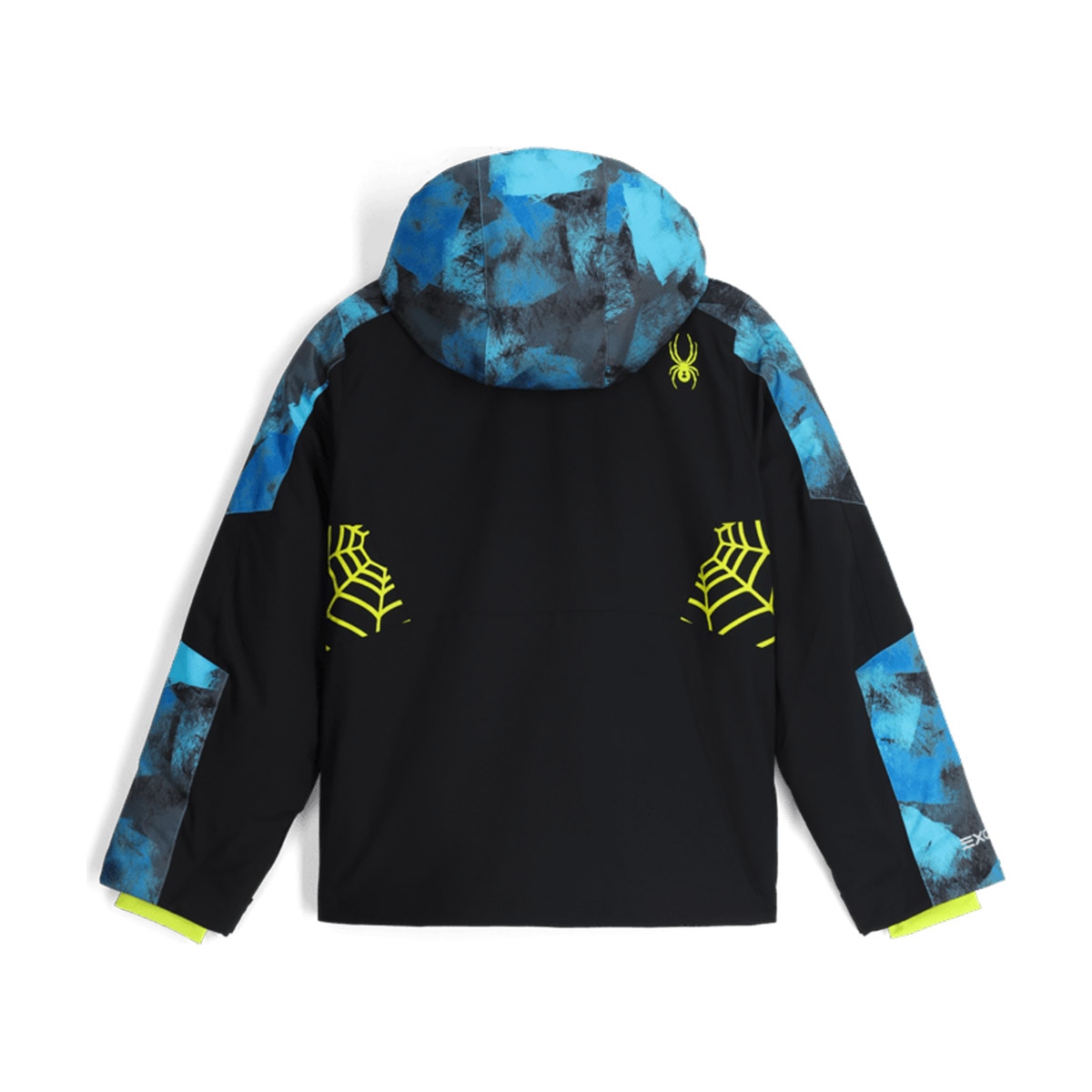 Chaqueta de esquí de niños Challenger Spyder - Negro / Azul Negro / Azul-2