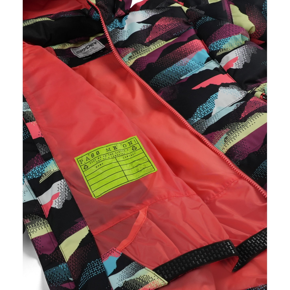 Chaqueta de esquí de niños Zadie Synth Down Spyder - Multicolor Multicolor-4