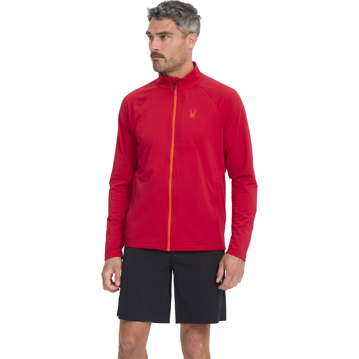 Imagen 1 de Chaqueta de Hombre Gridweb Fleece Spyder - Rojo Rojo
