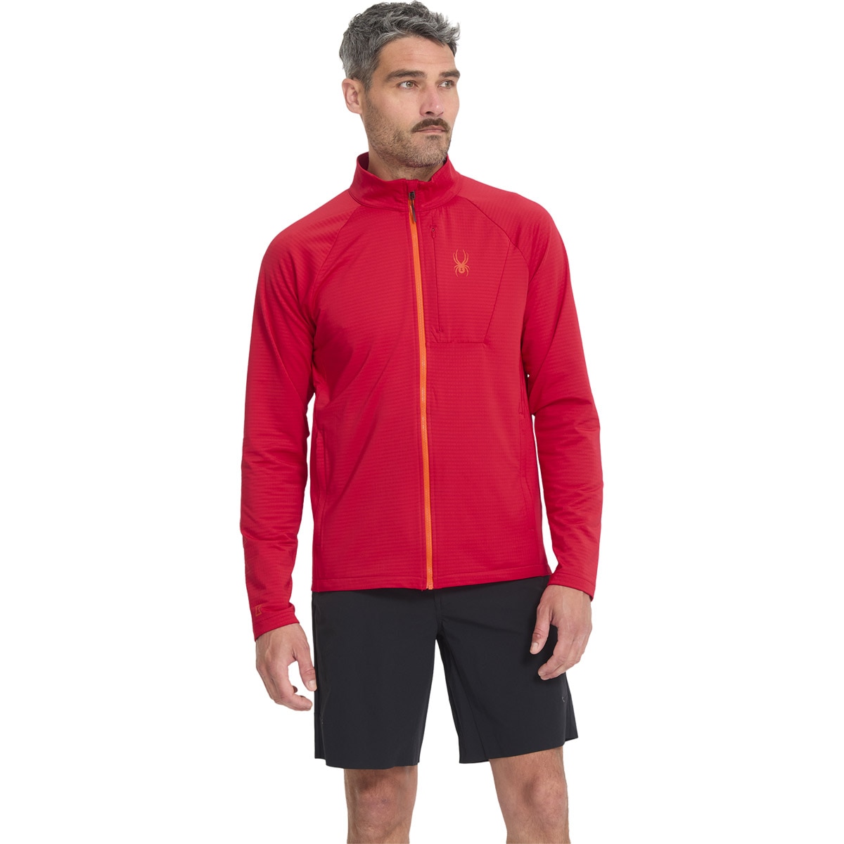 Imagen 3 de Chaqueta de Hombre Gridweb Fleece Spyder - Rojo Rojo