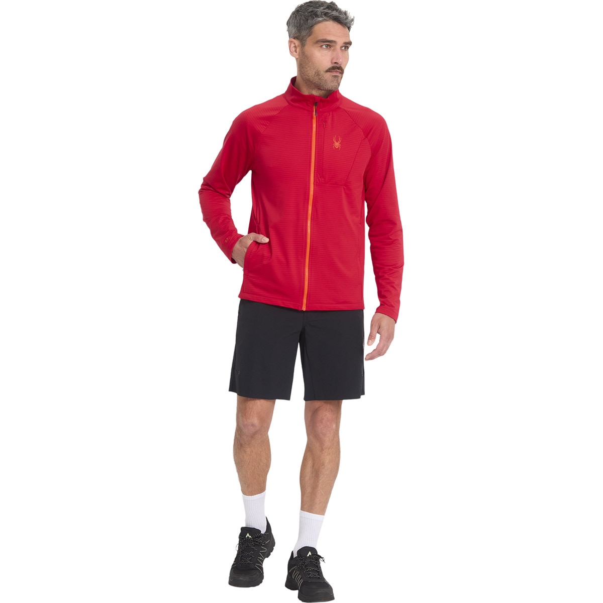 Imagen 5 de Chaqueta de Hombre Gridweb Fleece Spyder - Rojo Rojo