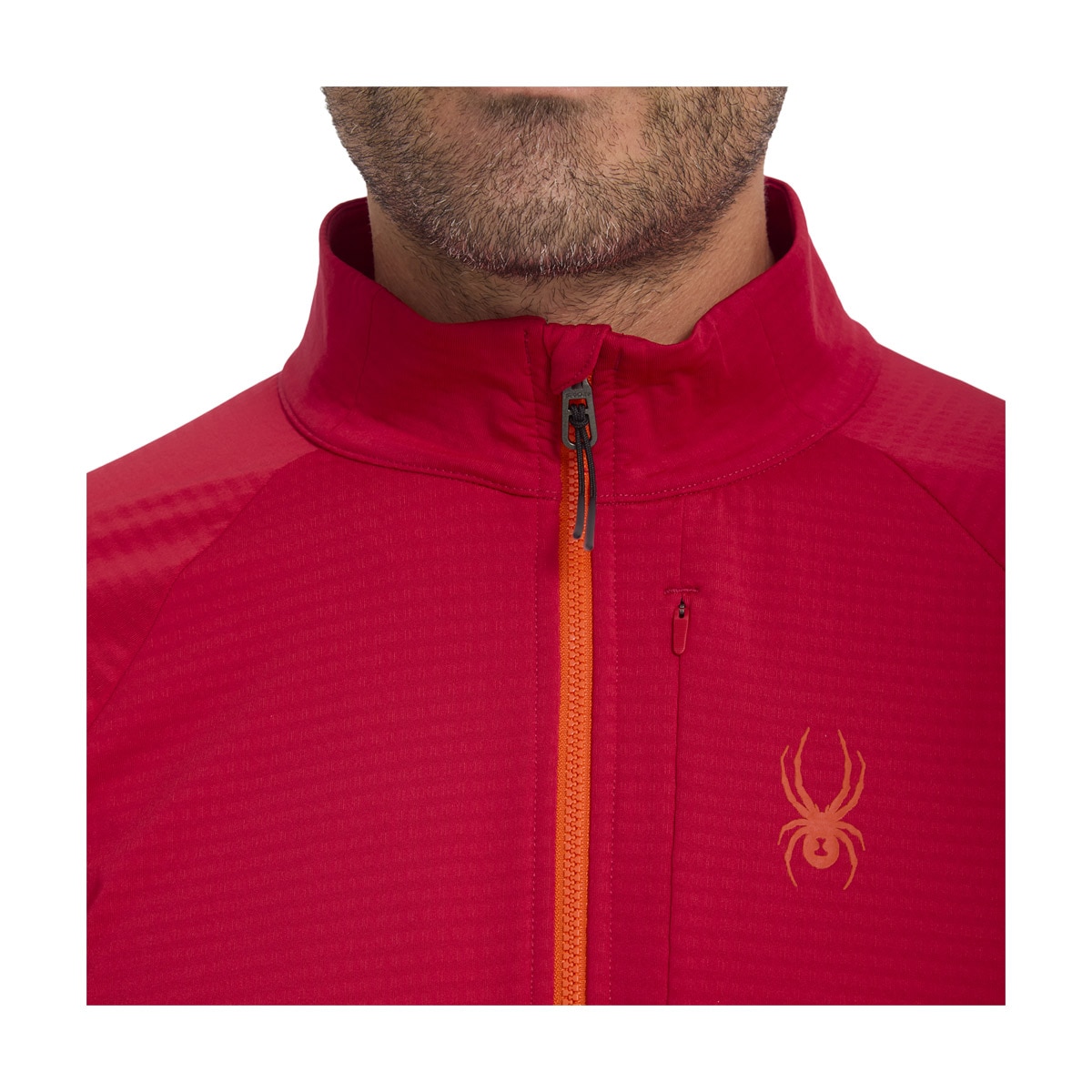 Imagen 7 de Chaqueta de Hombre Gridweb Fleece Spyder - Rojo Rojo
