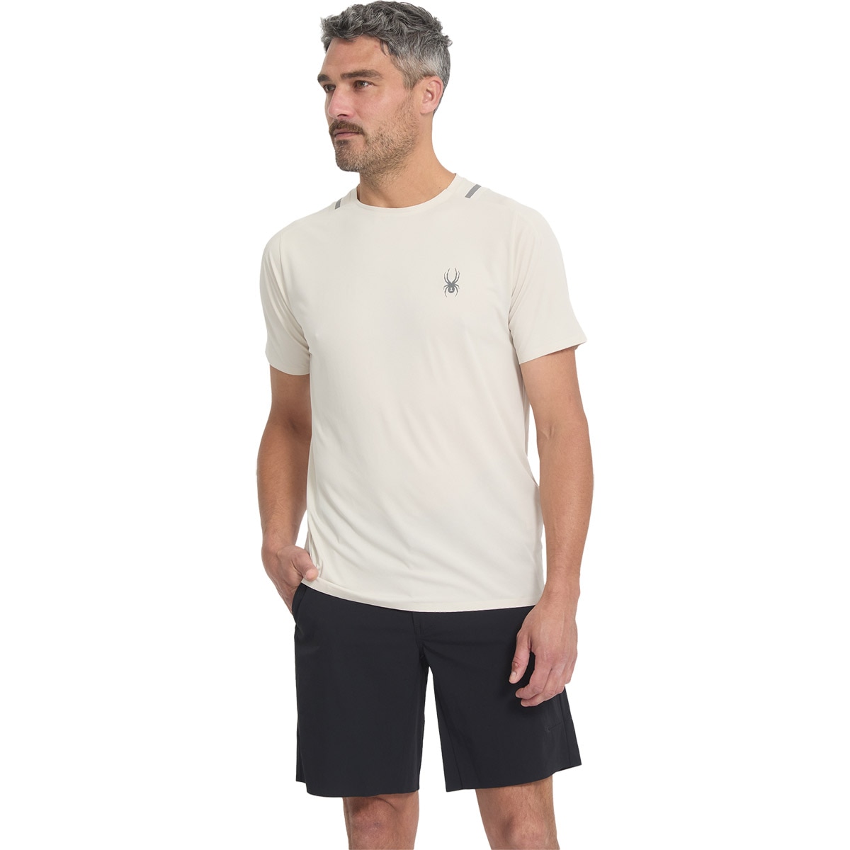 Imagen 0 de Camiseta de Hombre Pinnacle Ss Spyder Natural