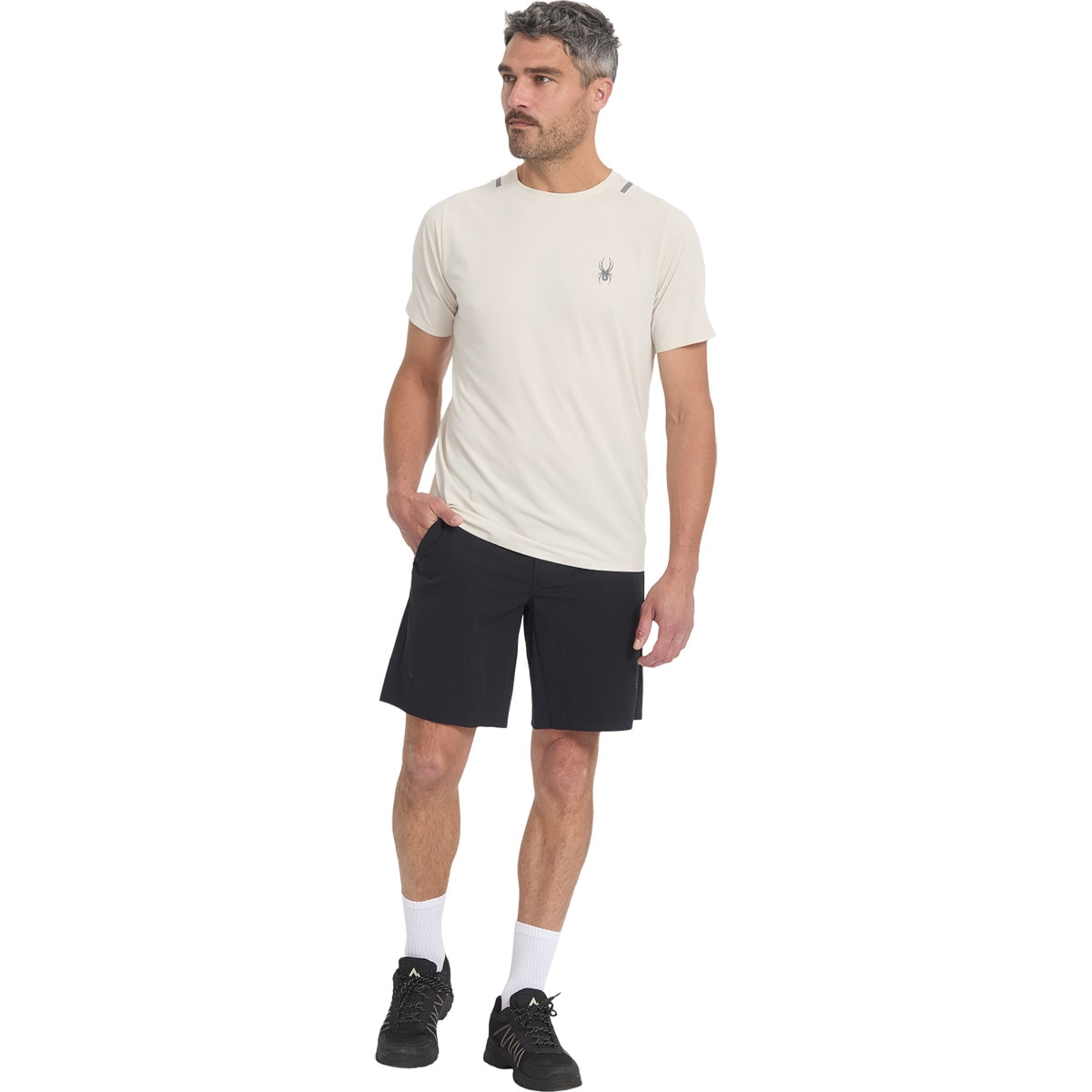 Camiseta de Hombre Pinnacle Ss Spyder - Natural Natural-4
