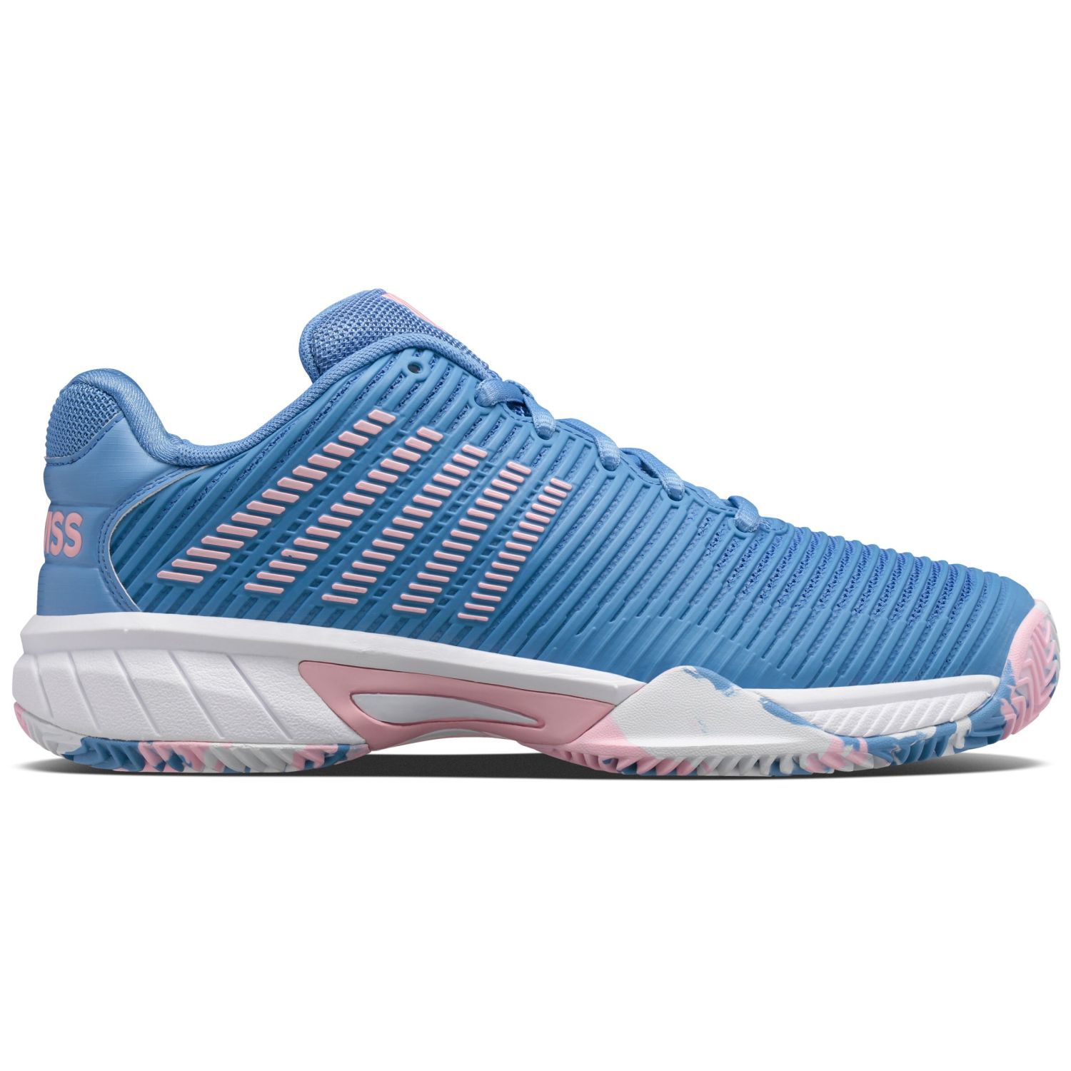 Imagen 0 de Zapatillas de tenis y pádel de niños HYPERCOURT EXPRESS 2 HB K·Swiss Blanco / Azul