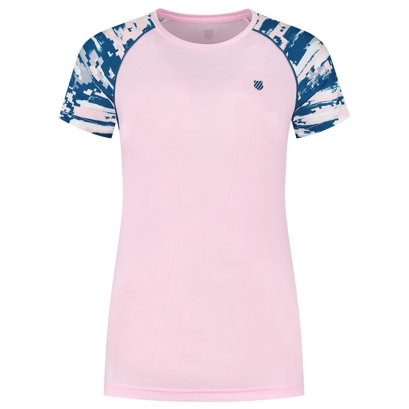 Imagen 0 de Camiseta de tenis y pádel de mujer HYPERCOURT ROUNDNECK K-Swiss Rosa claro